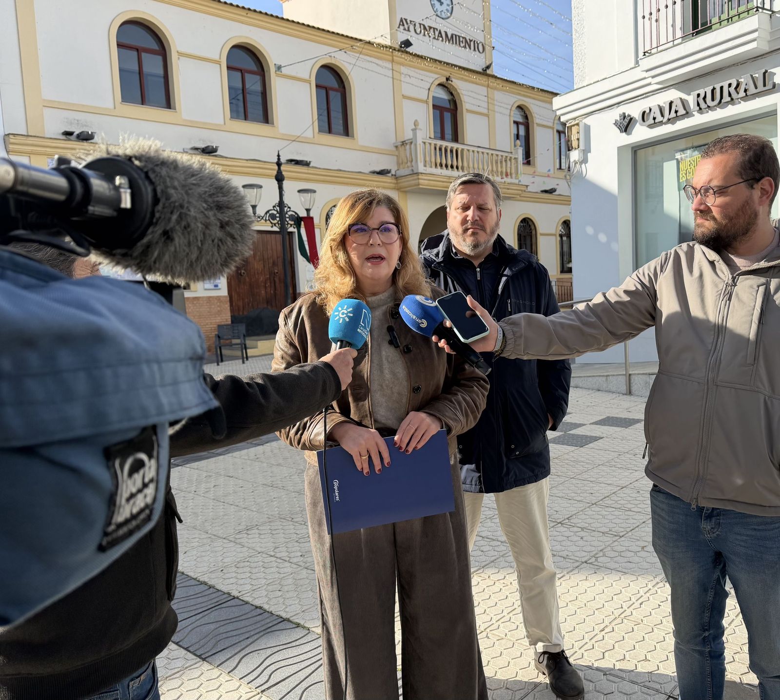 Berta Centeno en San Bartolomé de la Torre este lunes.
