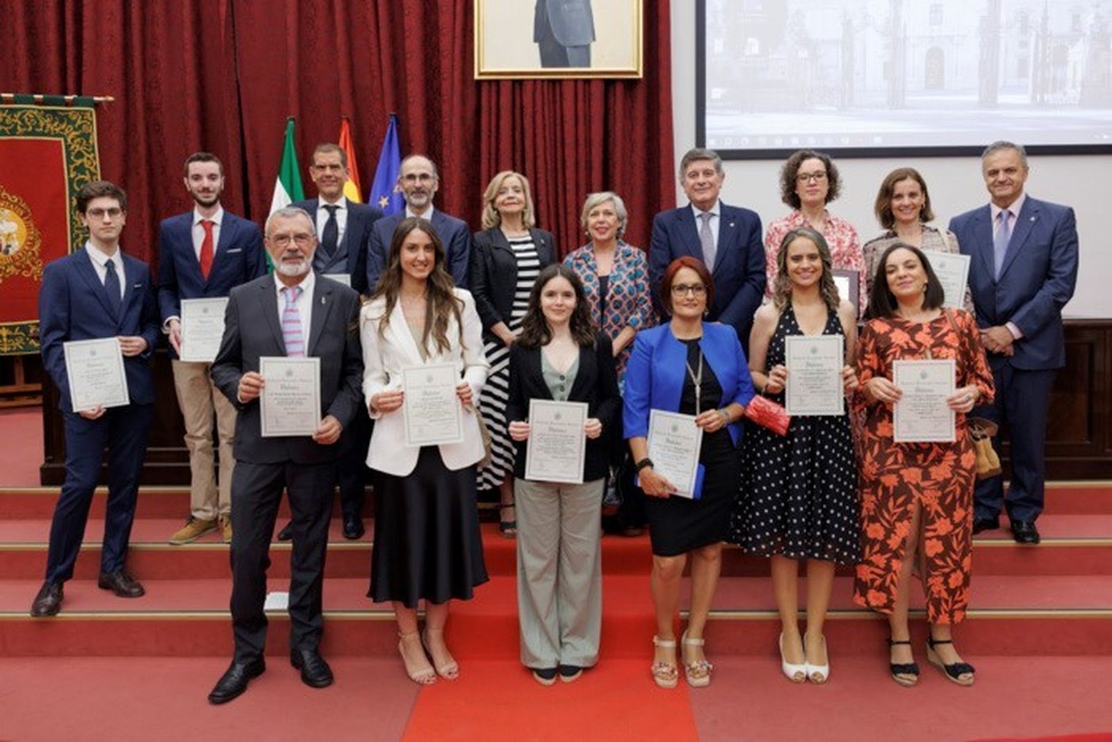 Los premiados por la Fundación Farmacéutica Avenzoar.