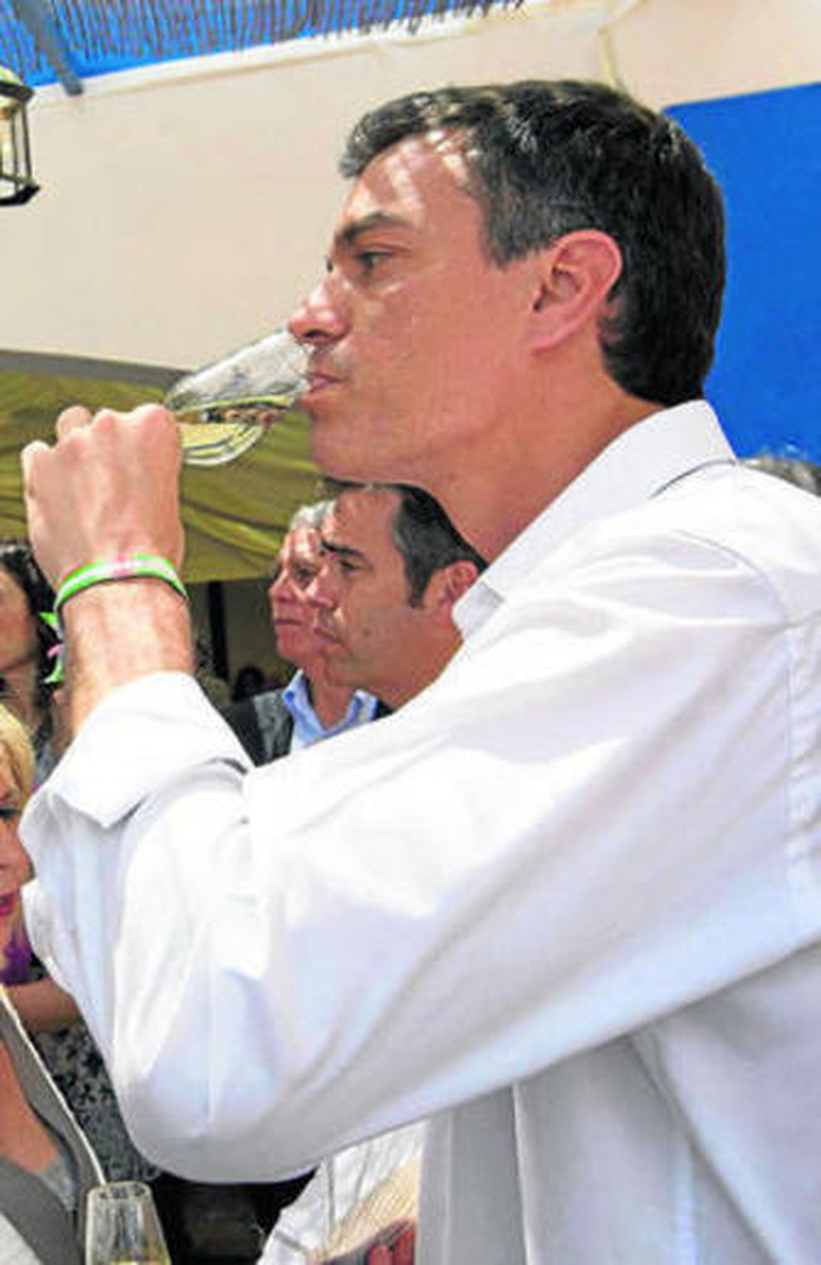 El líder socialista, este año en la Feria del Caballo de Jerez.