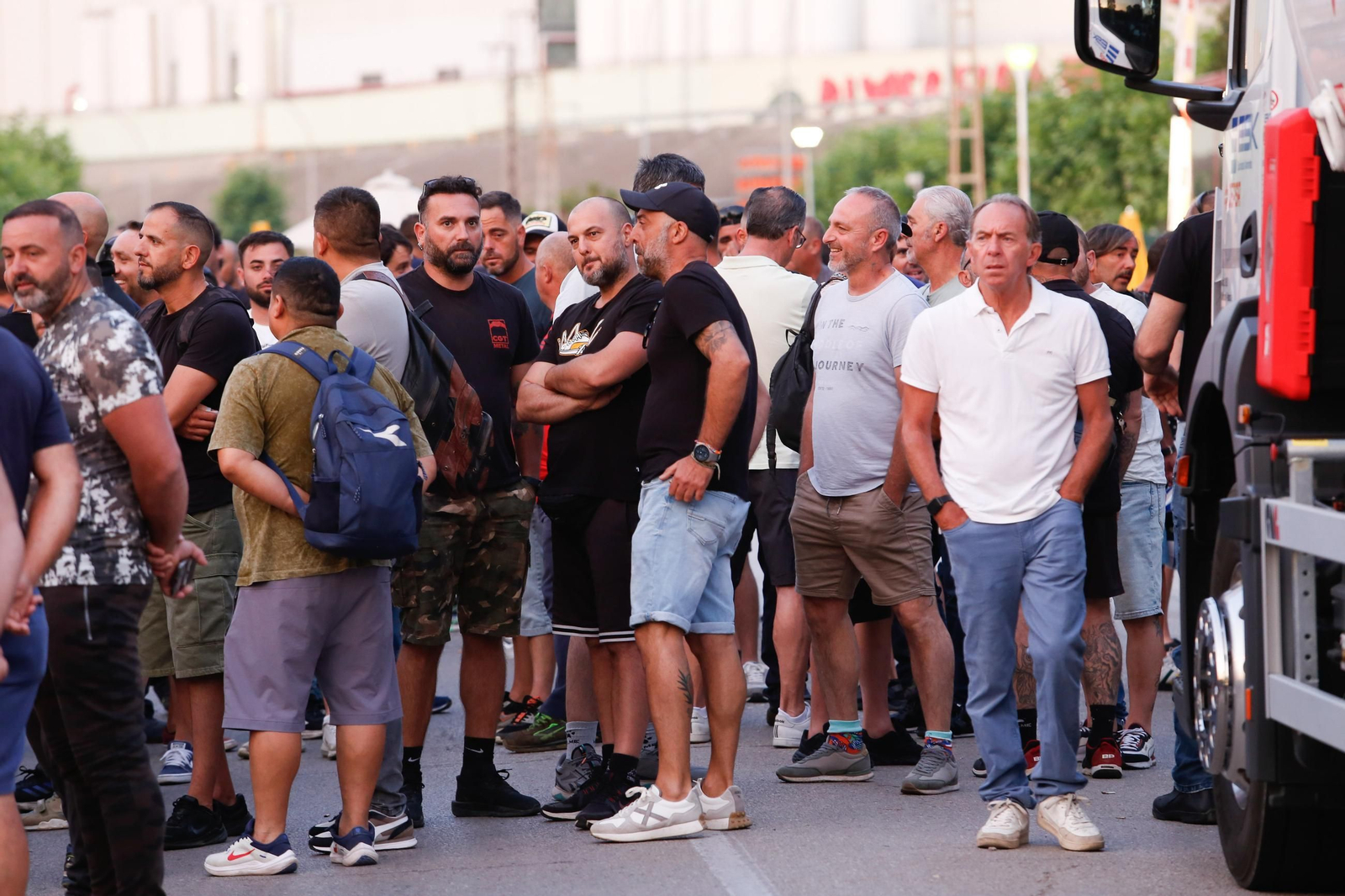 La primera jornada de la huelga del metal en el Campo de Gibraltar, en imágenes