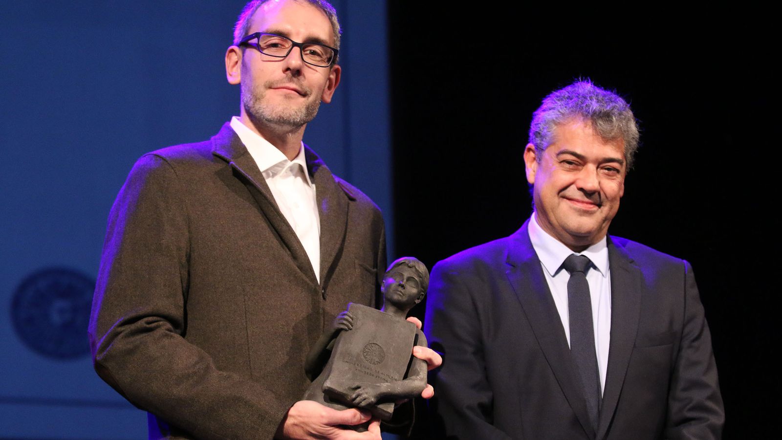 José Luis Blanco, junto al rector, Carmelo Rodríguez.