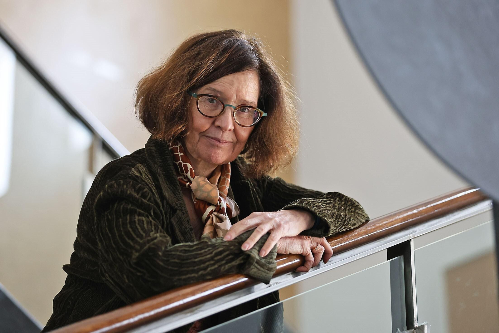 Encarnación Lemus en la Facultad de Humanidades de Huelva