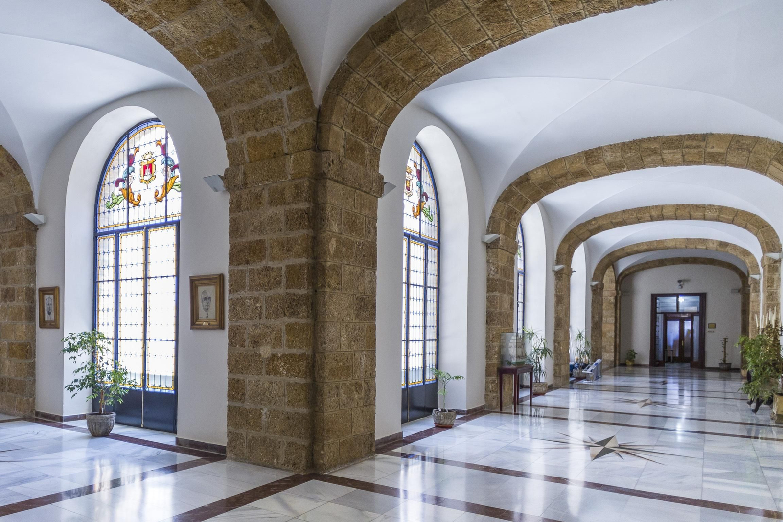 Imagen del interior del Palacio Provincial, sede de la Diputación de Cádiz.
