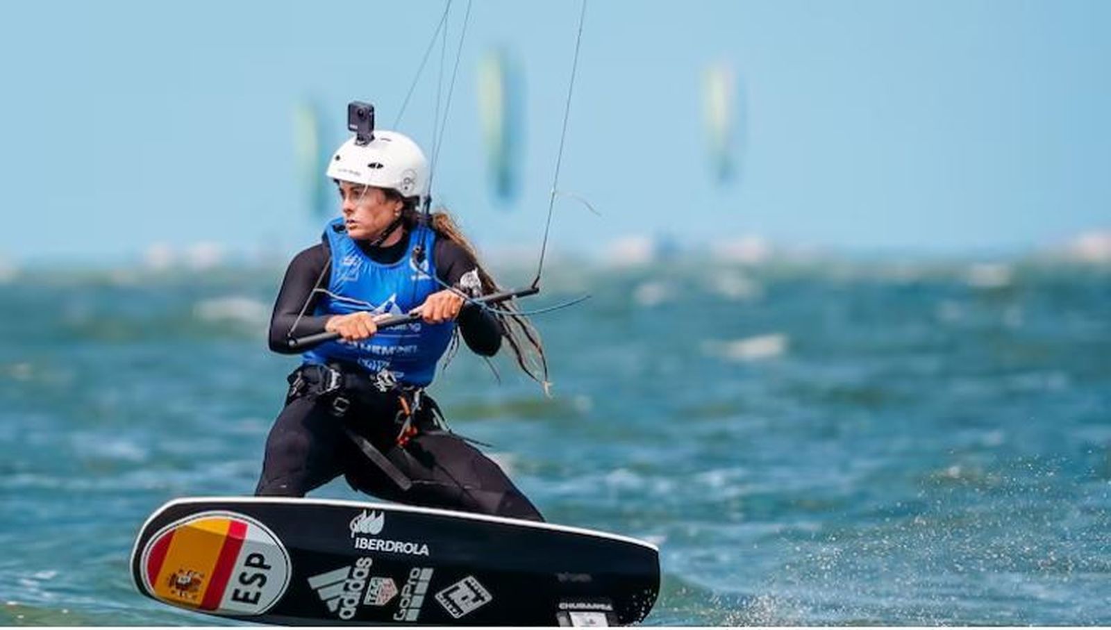 Gisela Pulido, en plena competición