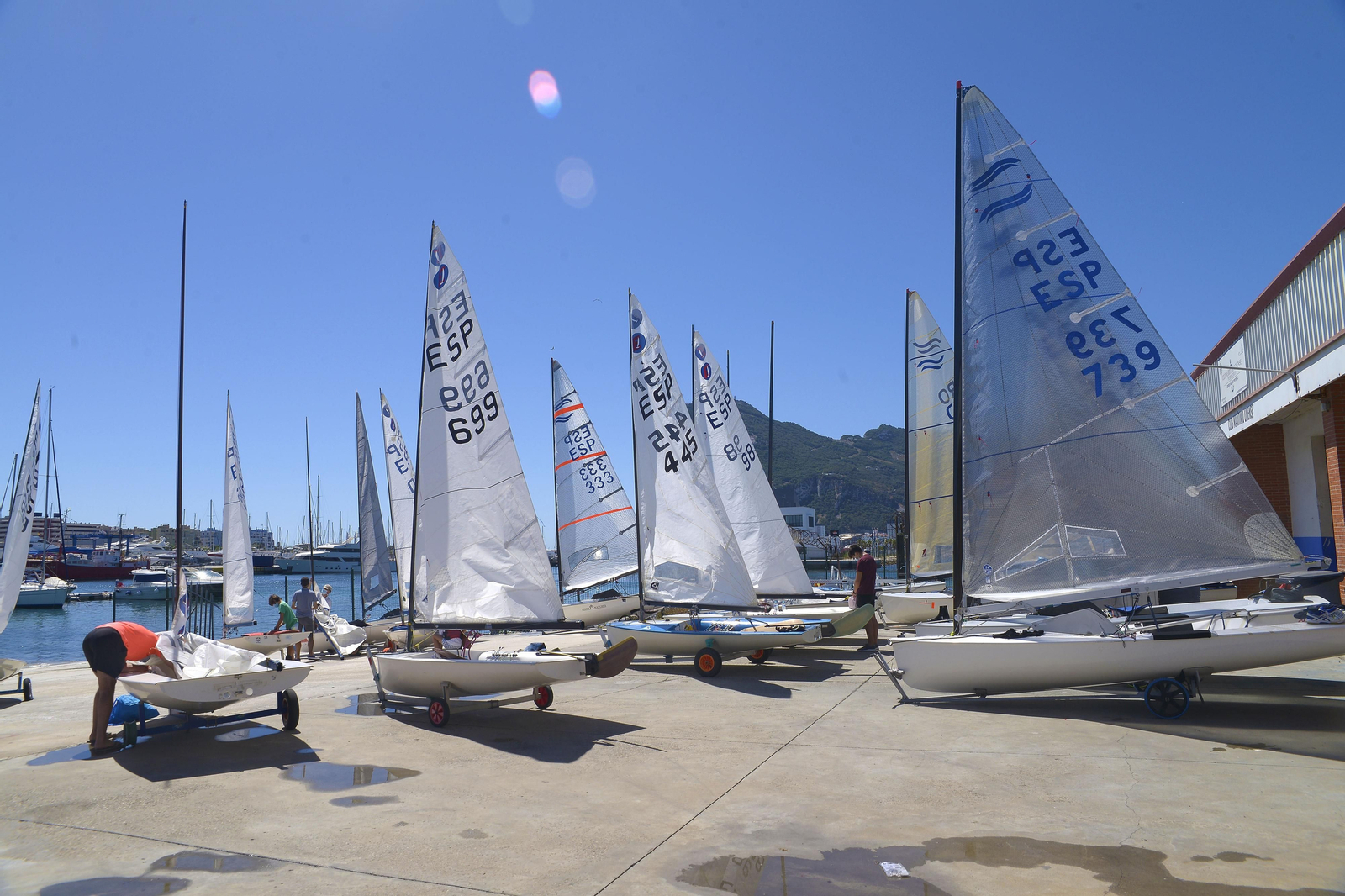 Fotos de la competición de vela en La Linea