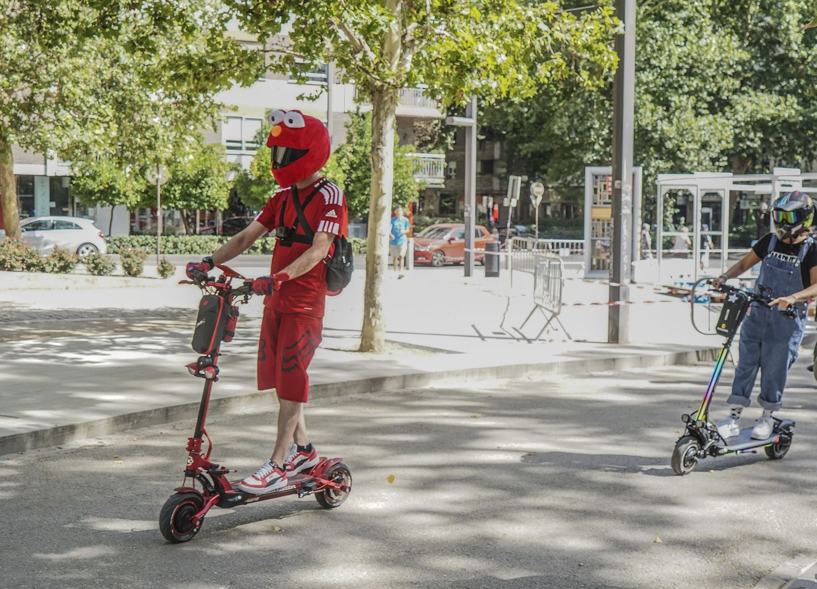 Concentración de patinetas
