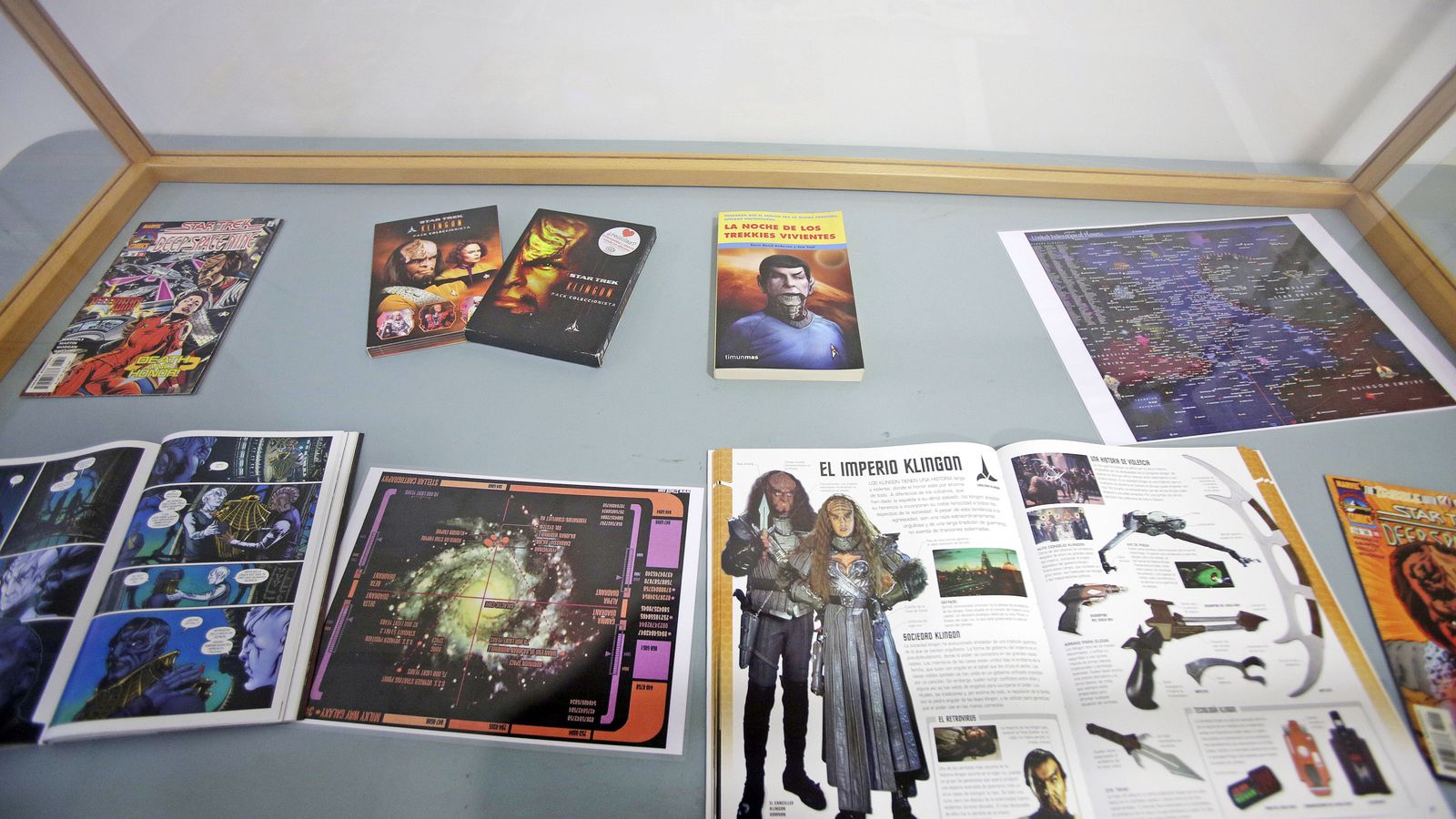 Algunos objetos de la muestra.