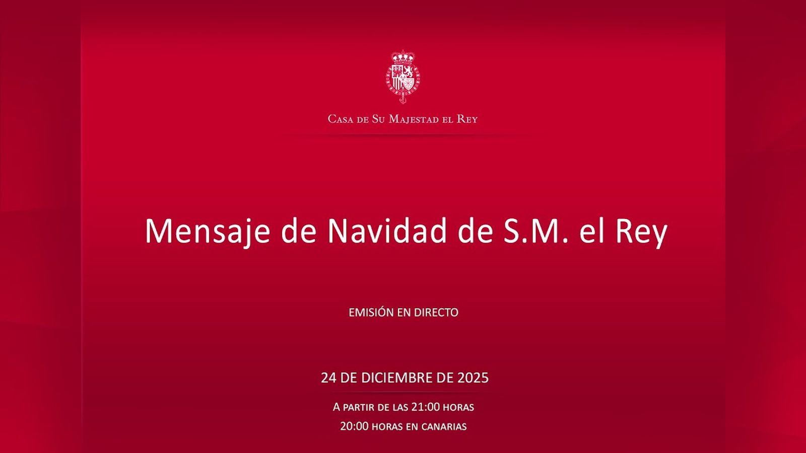 Mensaje de Navidad de S.M. el Rey 2025