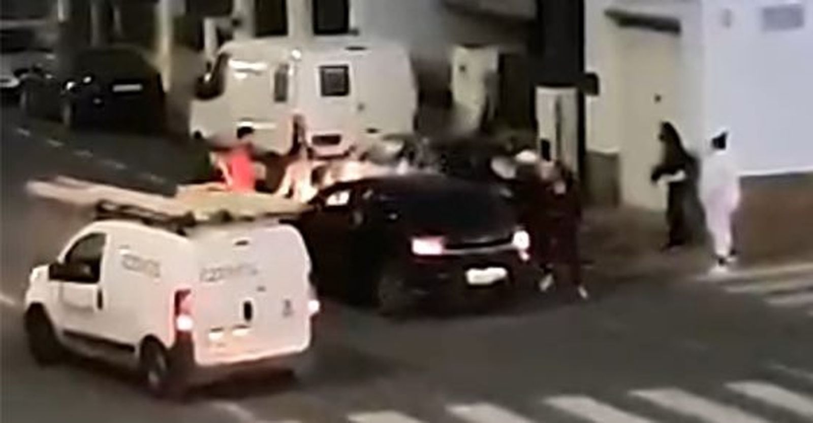 Un momento de la pelea en El Viso del Alcor