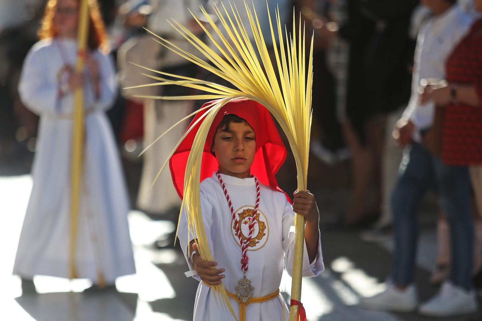 Fotos del Domingo de Ramos en Algeciras: Borriquita y Oración en el Huerto