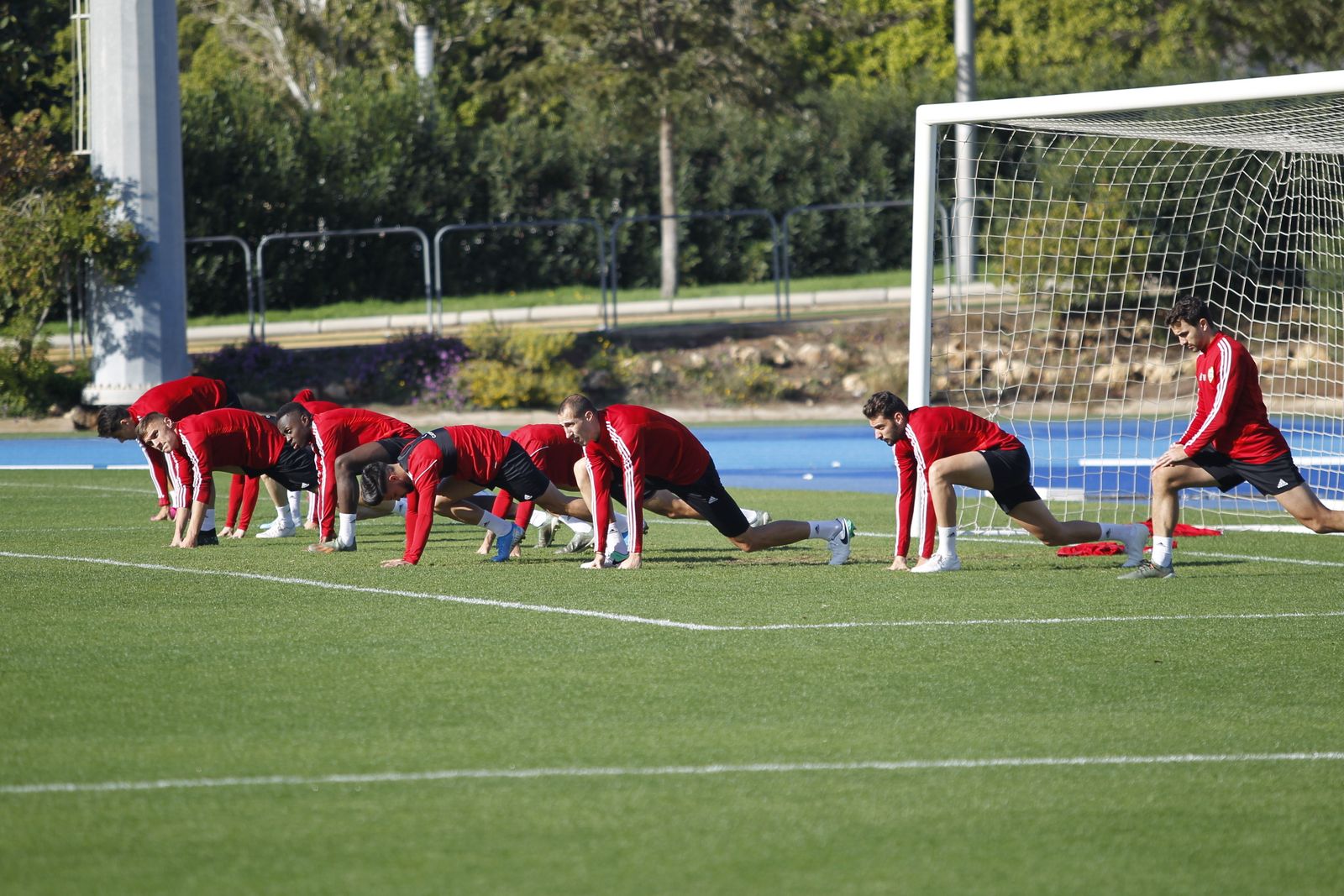 Fotogalería del entrenamiento del Almería previa al partido ante el Numancia