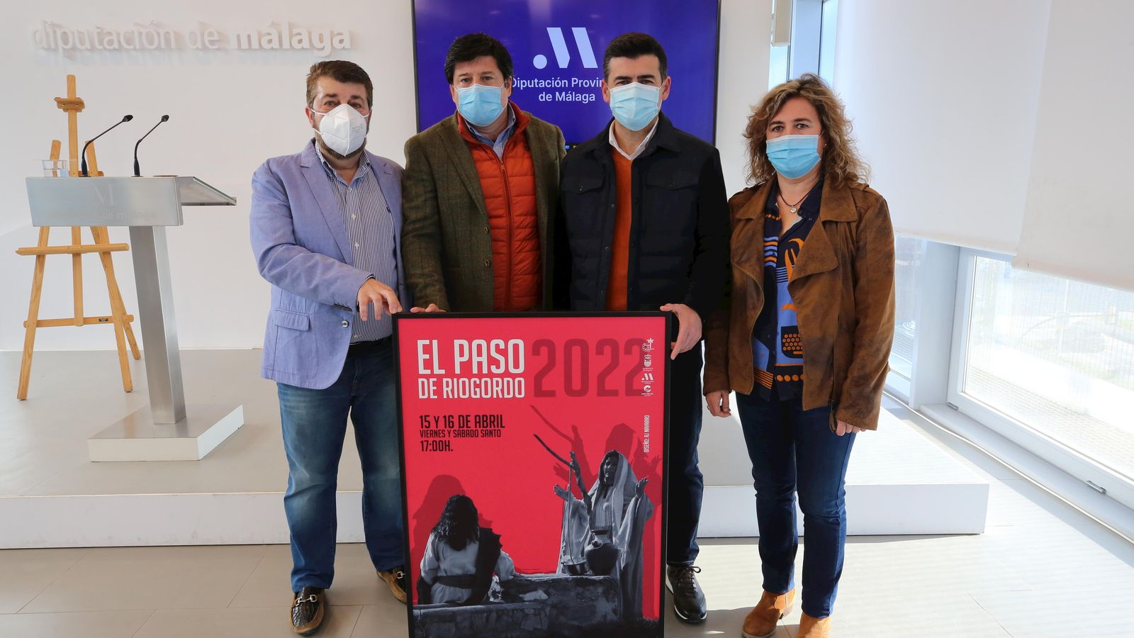 El cartel de El Paso de Riogordo.