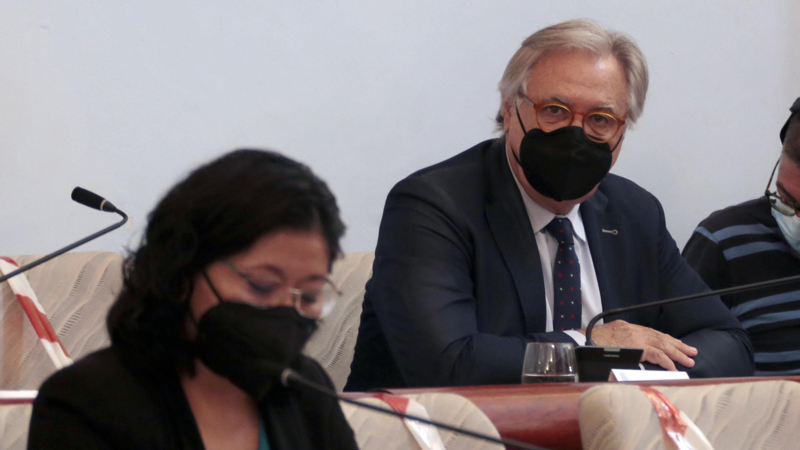 El concejal Francisco Camas, durante un pleno.