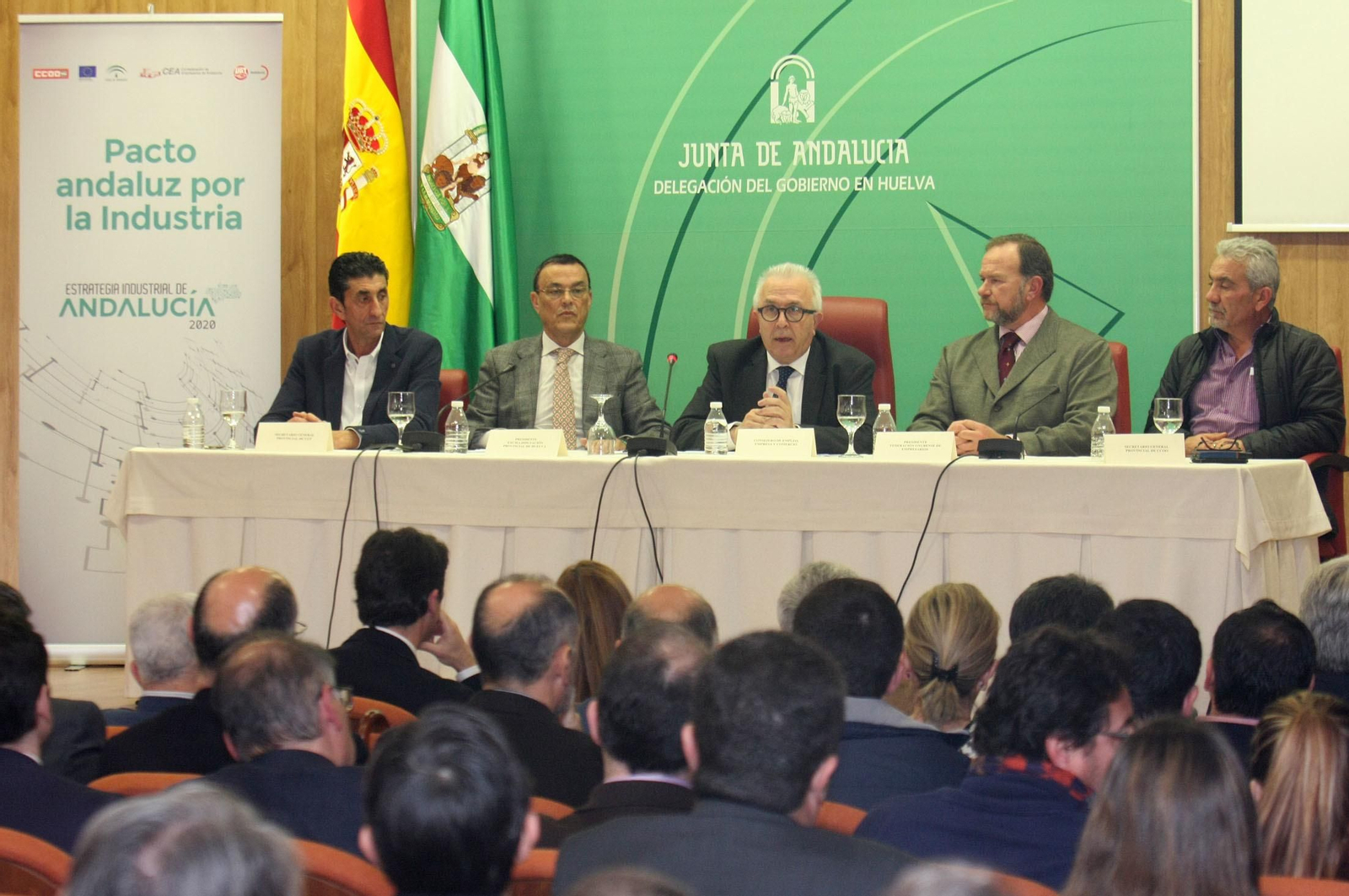 Presentación del Pacto Andaluz por la Industria en la delegación de la Junta en Huelva