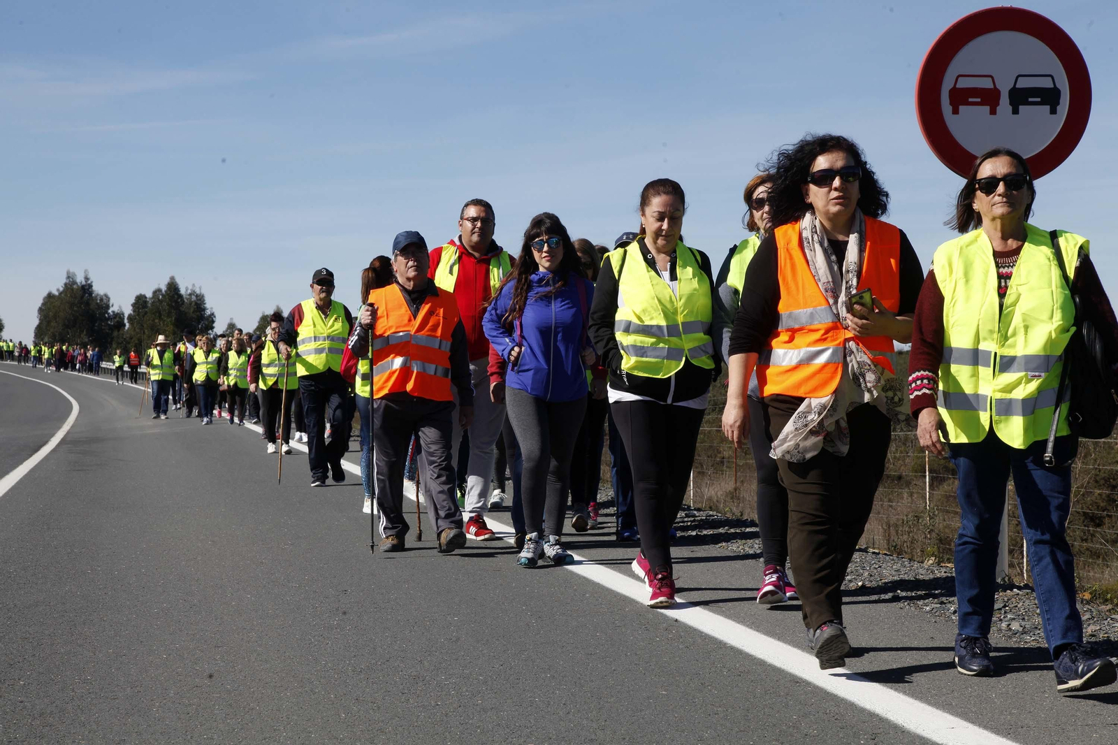 Marcha por la segregación de Tharsis hasta la sede del TSJA en Sevilla