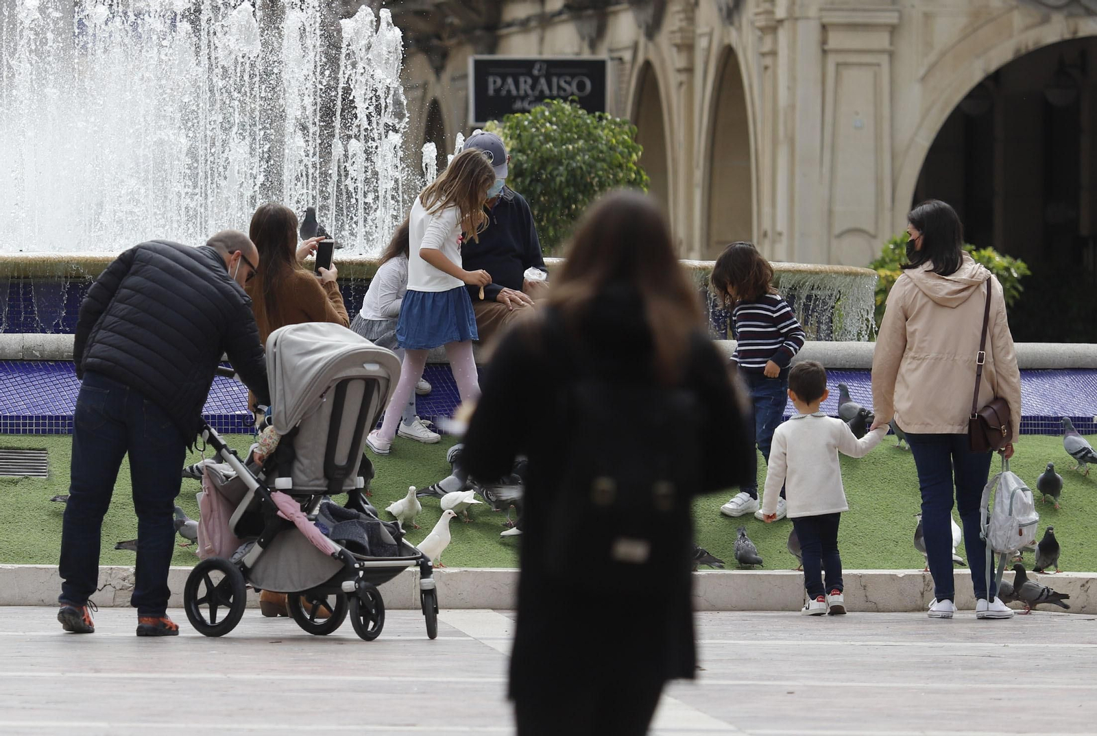 Ambiente en la Plaza de las Monjas.