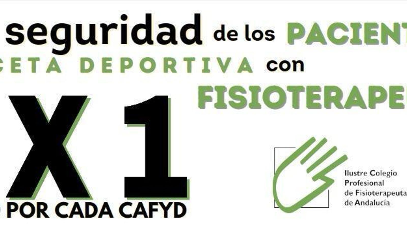 Otro de los carteles de la campaña del Colegio de Fisioterapeutas de Andalucía.