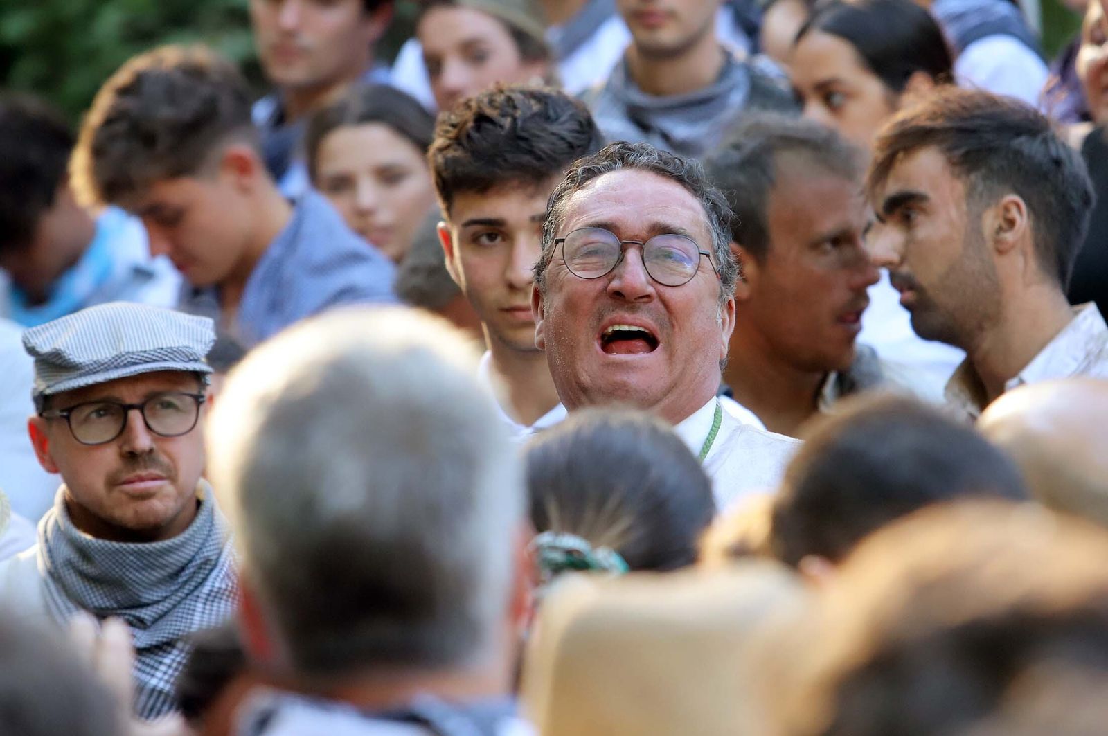 Imágenes de la Hermandad de Huelva a su paso por El Charco