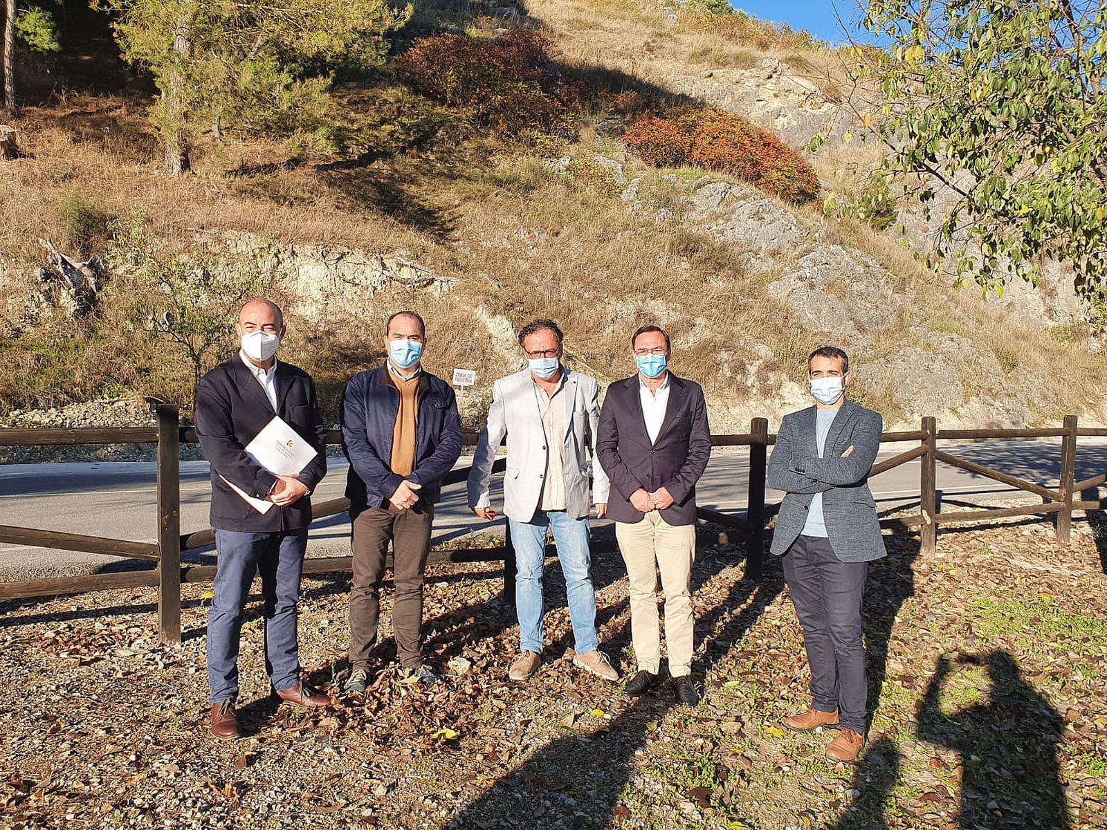 Visita a las obras de mejora de la carretera CO-6206.