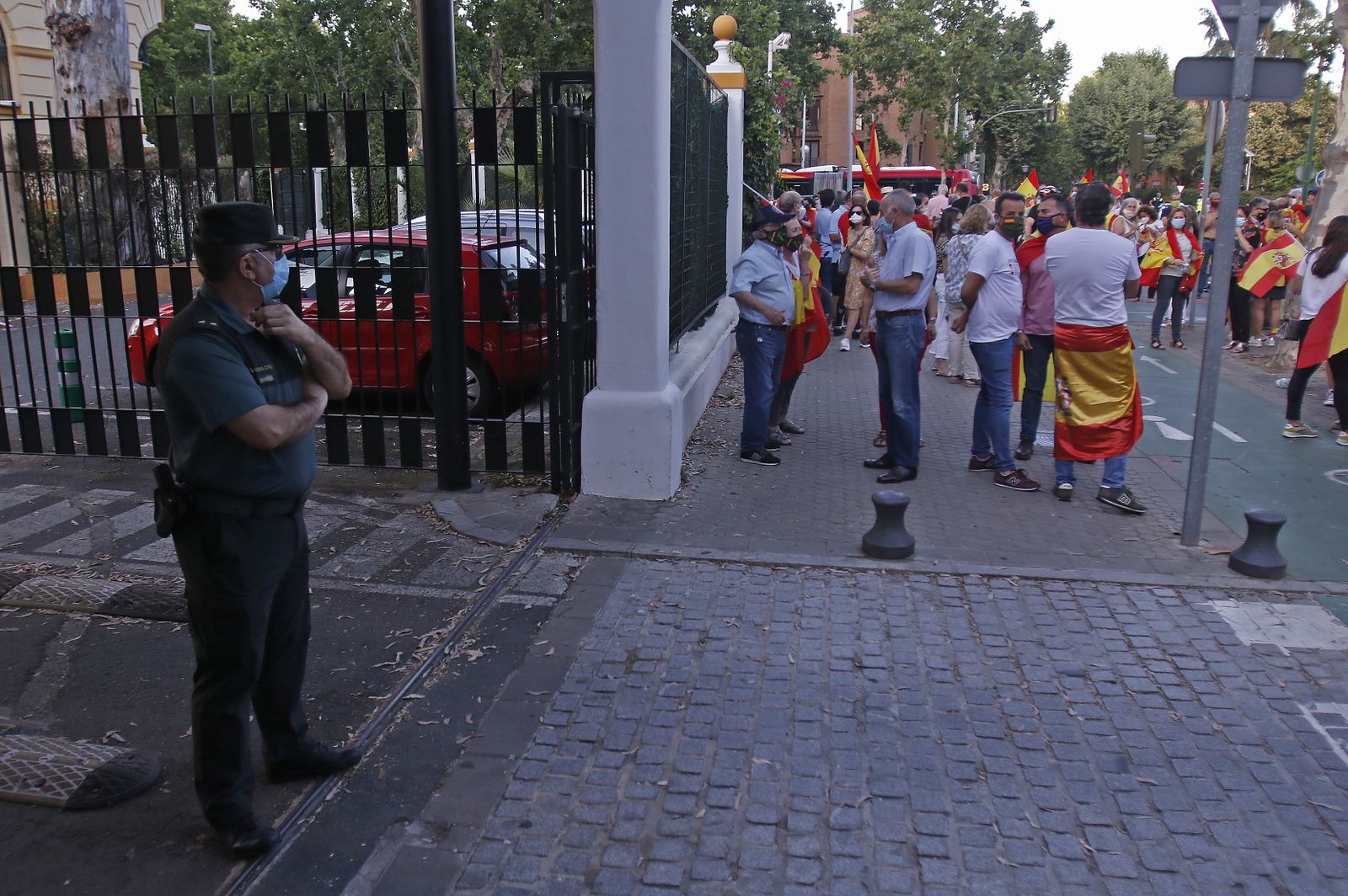 CONCENTRACION EN ERITAÑA EN FAVOR DE LA GUARDIA CIVIL