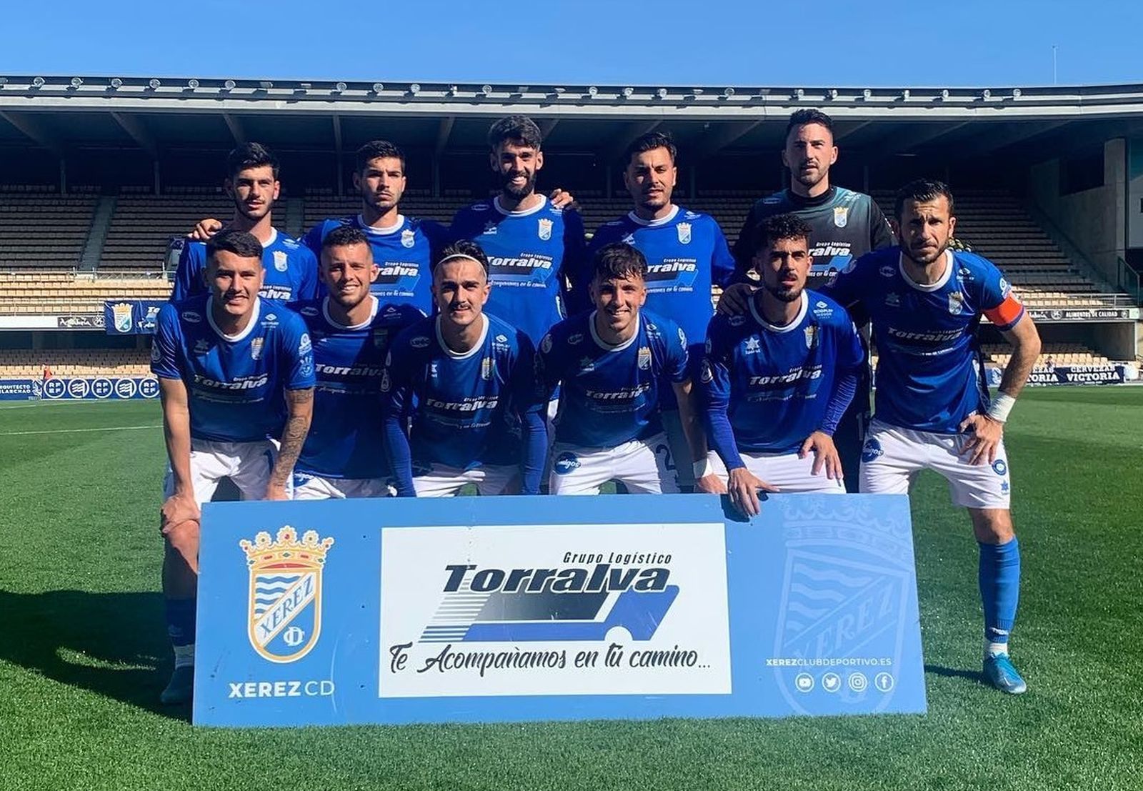 Formación inicial que presentó el Xerez CD en el partido contra el Gerena.