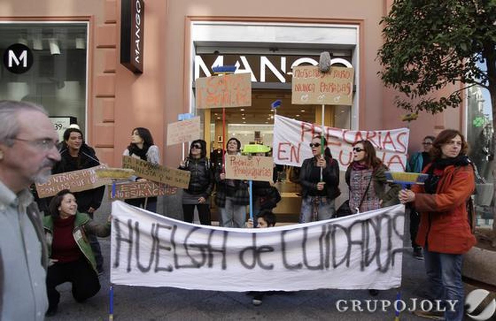 La huelga en el centro. 

Foto: Antonio Pizarro