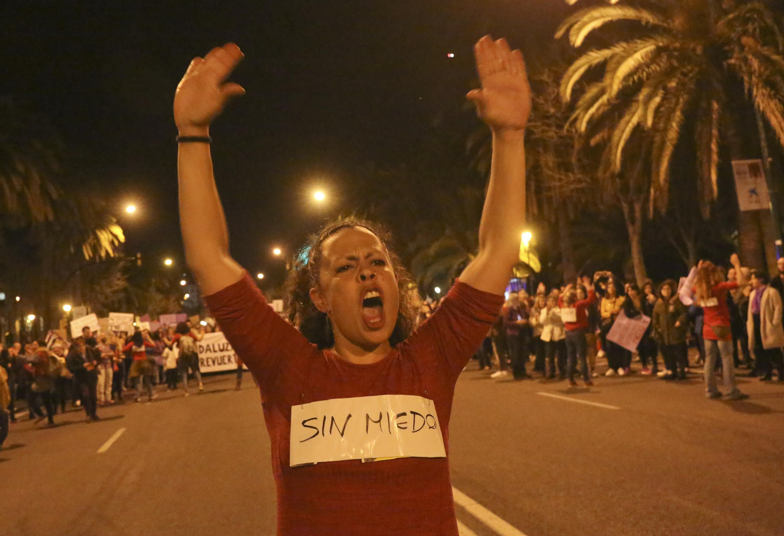 Las imágenes de la manifestación del Día de la Mujer en Málaga