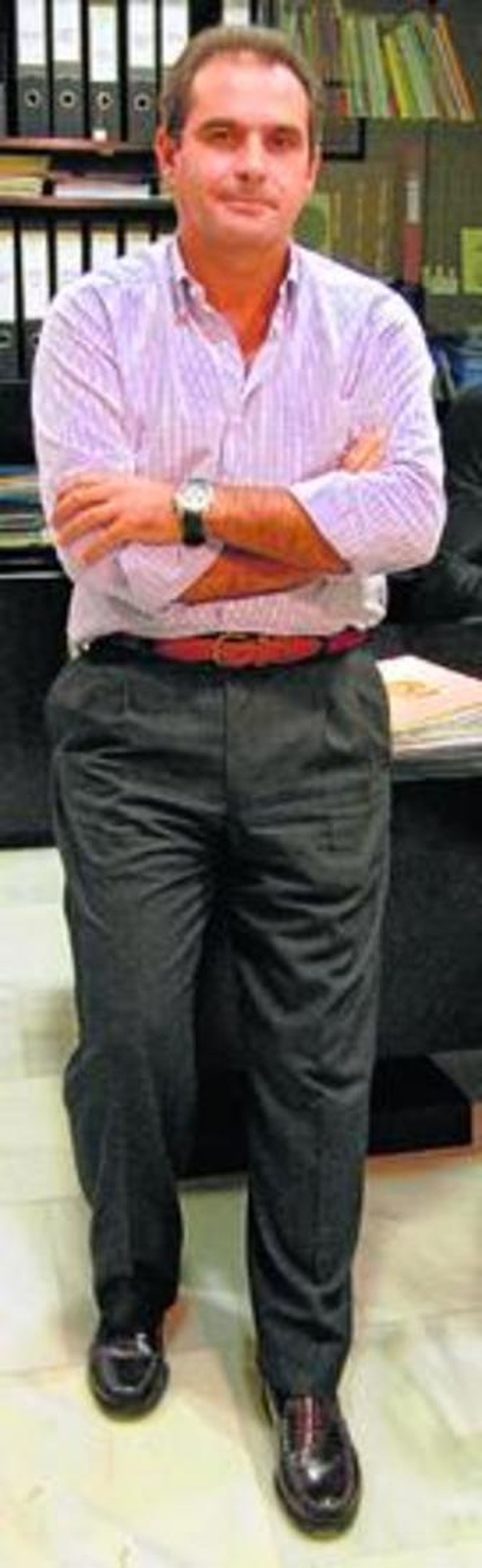 Nicolás Rodríguez, en las oficinas de su empresa.