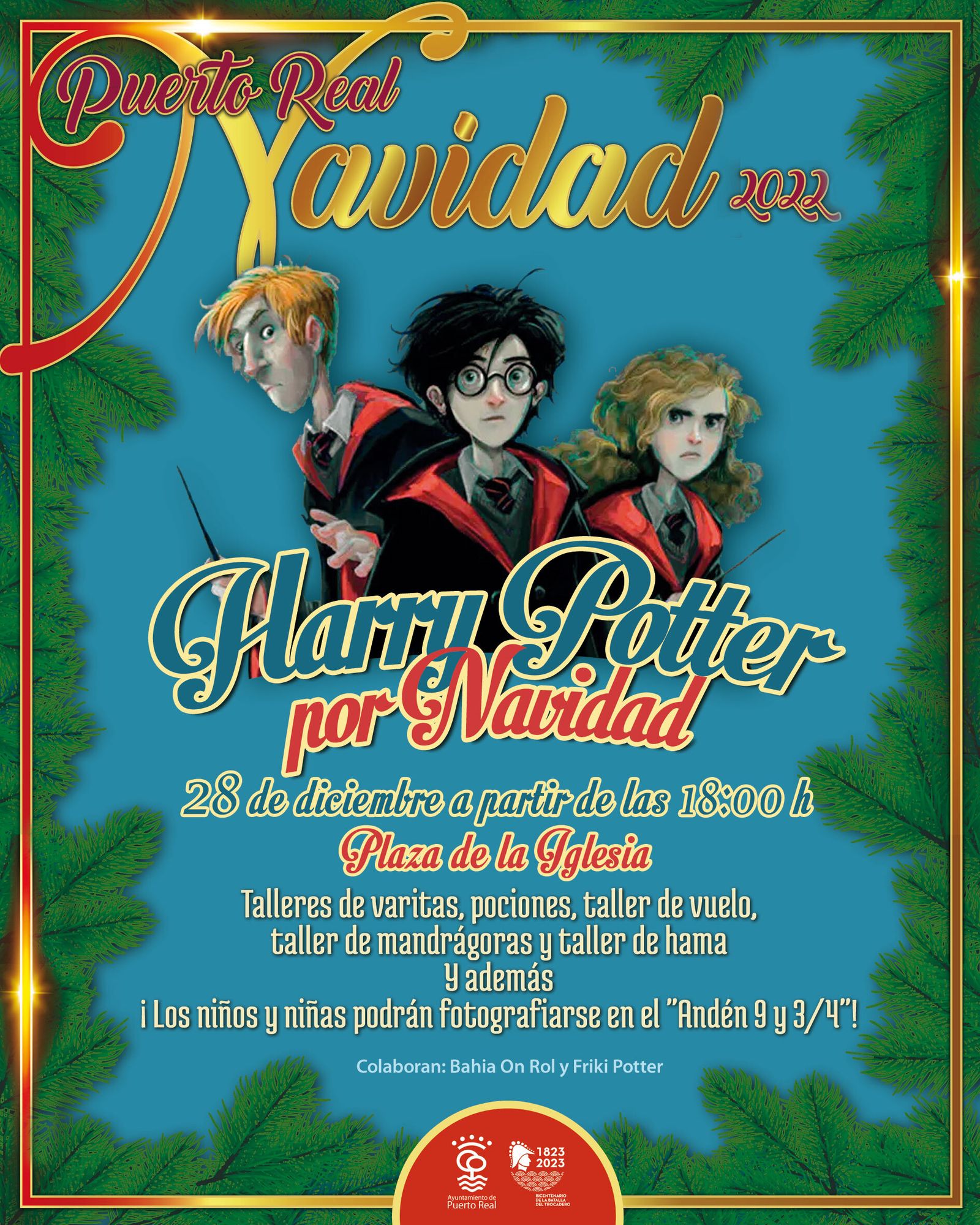 Cartel anunciador del evento en Puerto Real