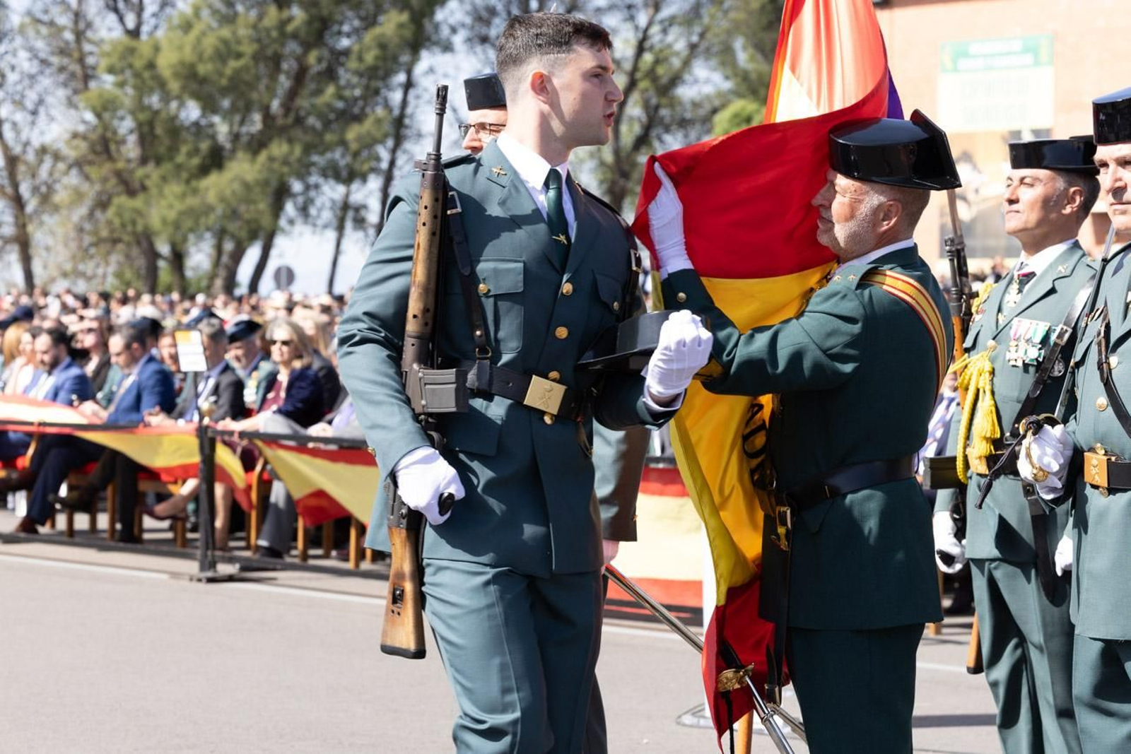 Acto de jura de bandera de la 130ª promoción de guardias civiles de la Academia de Baeza