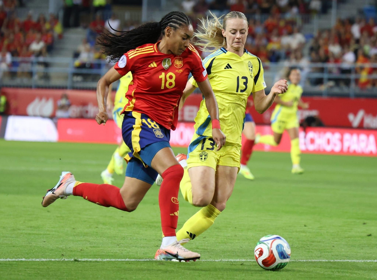 El España-Suecia de Málaga, en fotos