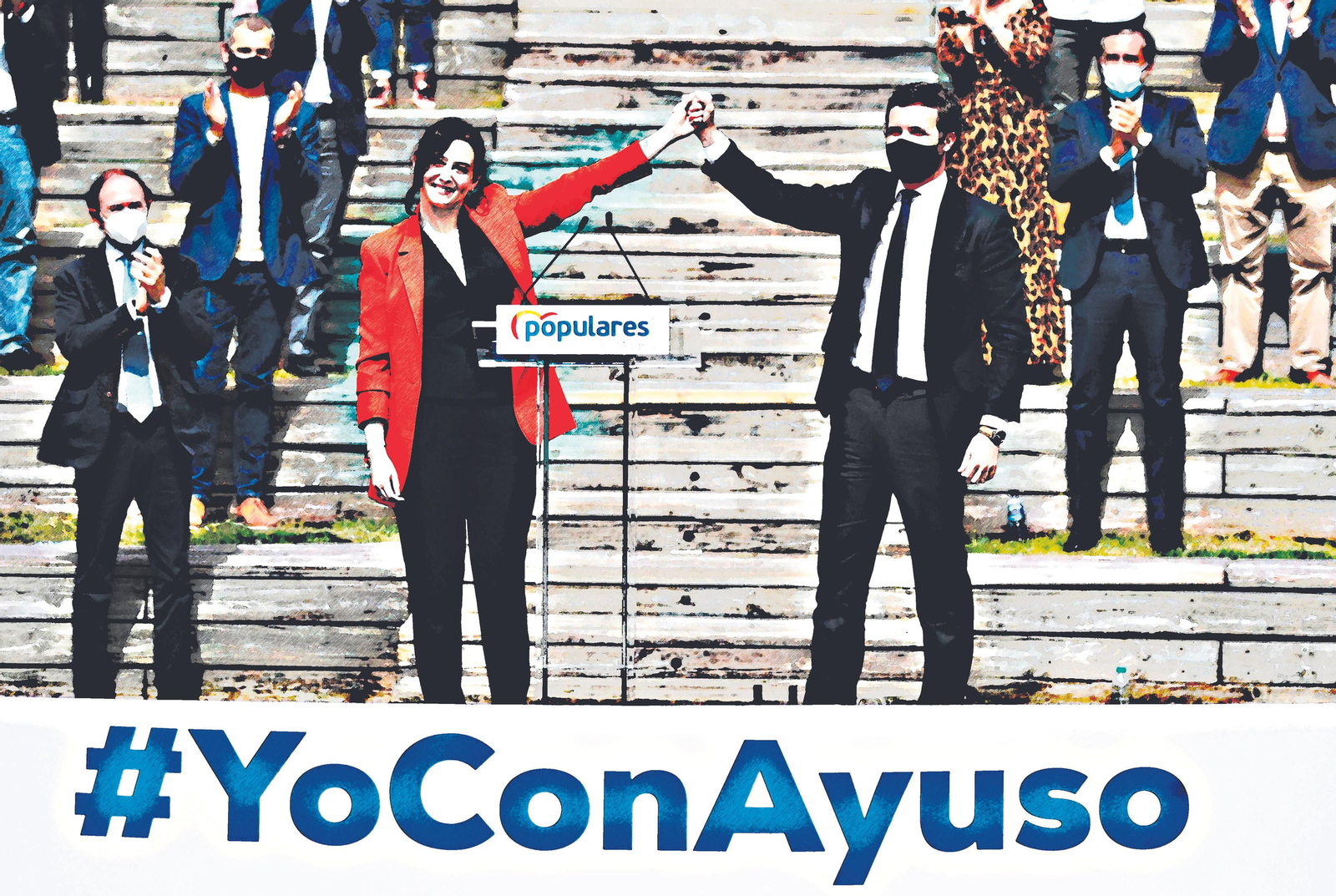 Isabel Díaz Ayuso y Pablo Casado.