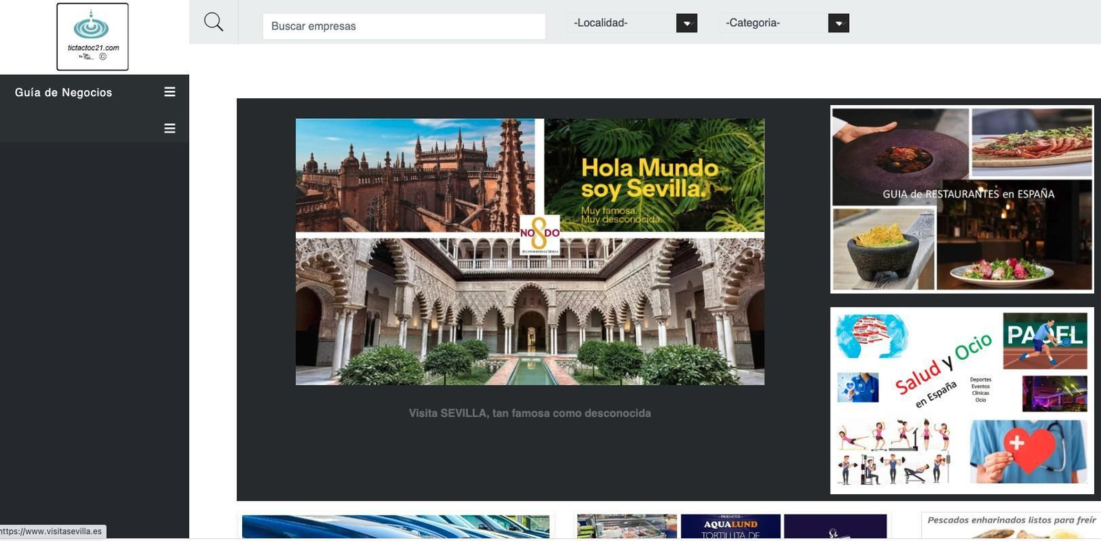 TIC TAC TOC 21, GUIA DIGITAL DE EMPRESAS DE ESPAÑA