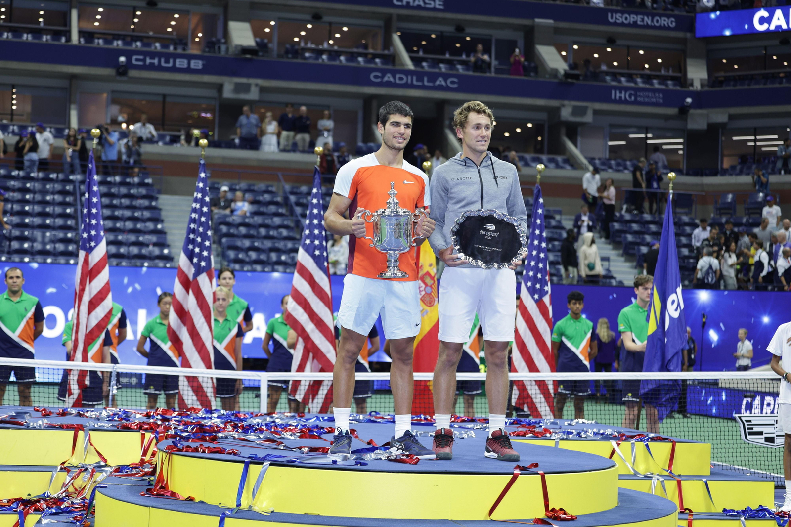 Las imágenes del título del US Open para Carlos Alcaraz