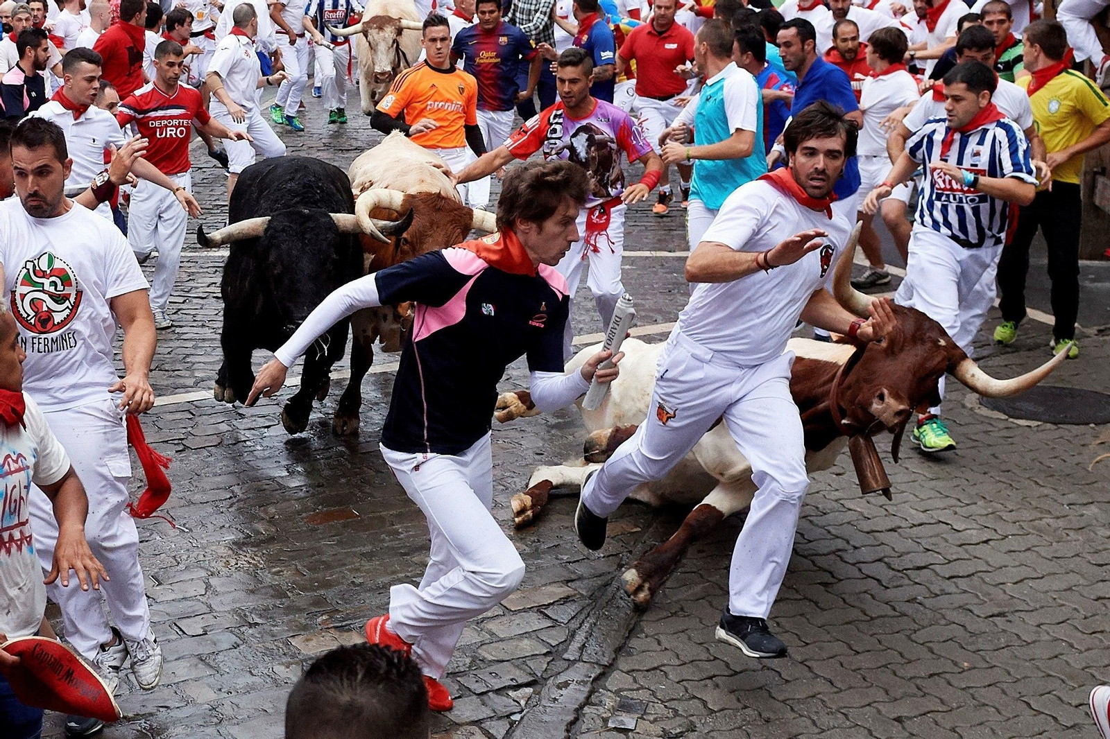 Las imágenes del primer encierro de los sanfermines 2018