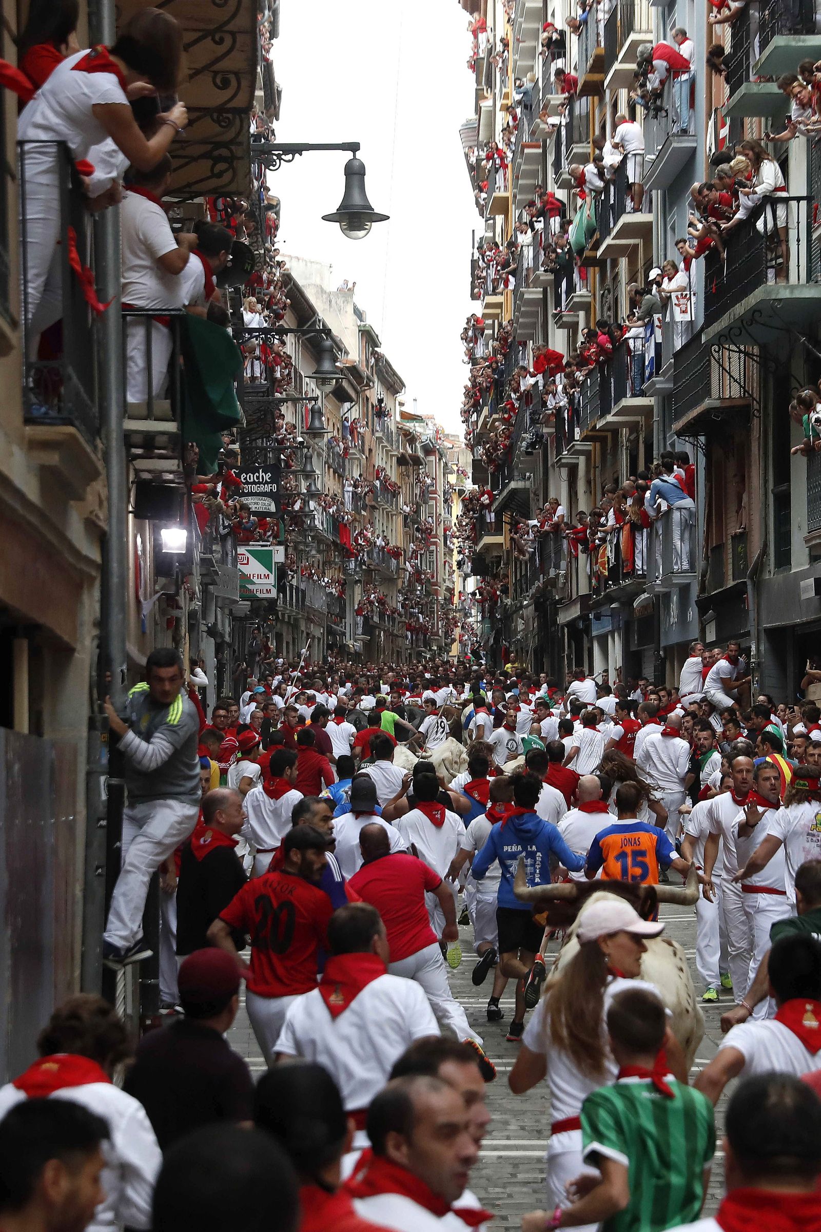 Las imágenes del último encierro de los sanfermines