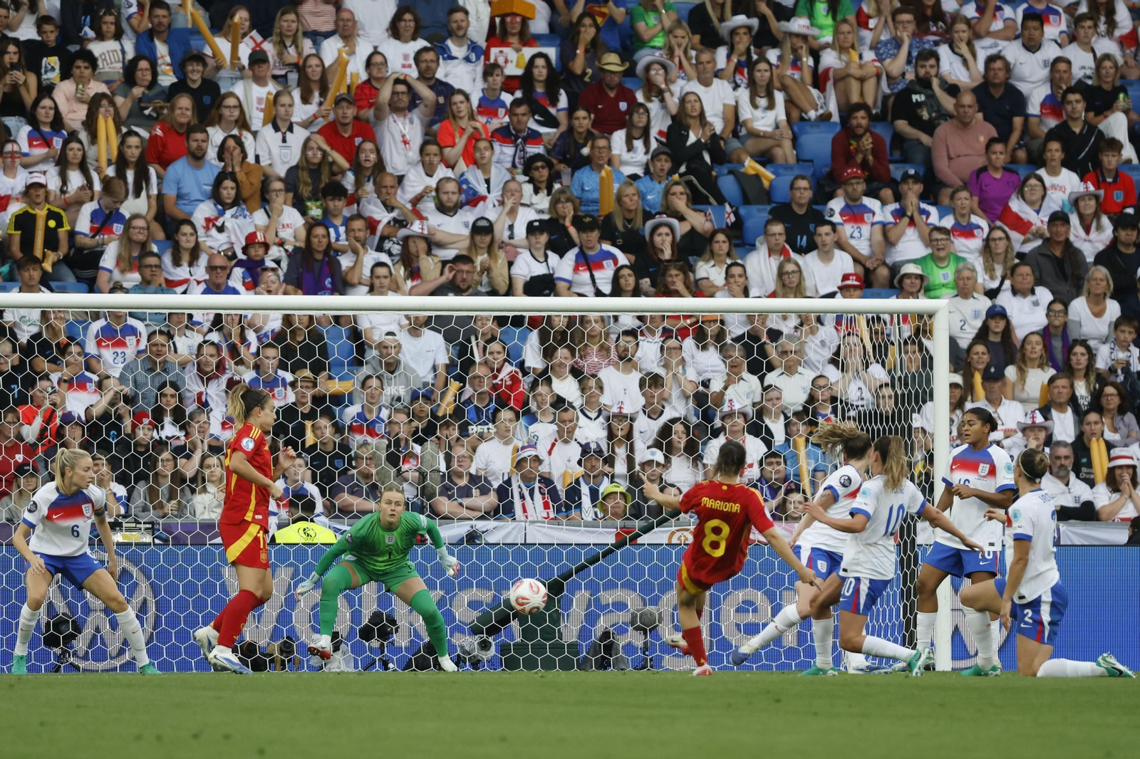 Las mejores imágenes de la final España - Inglaterra de la Eurocopa femenina