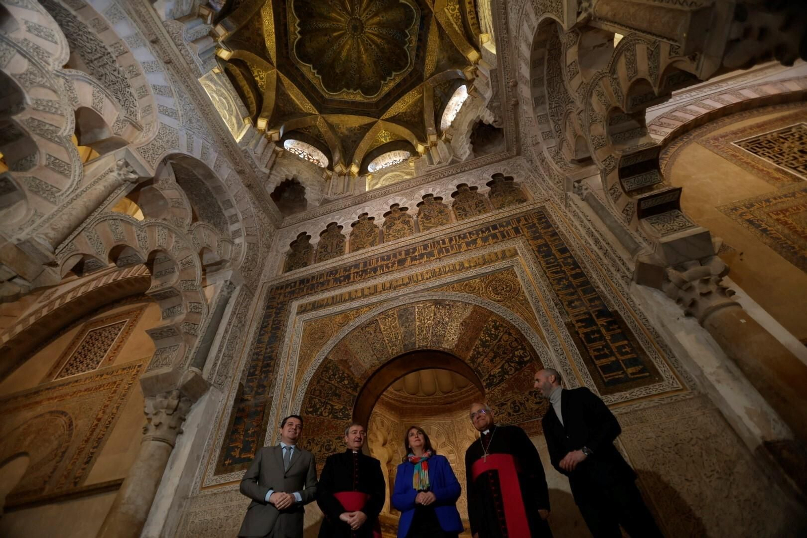 Las fotografías del inicio de las obras de restauración de la Maqsura de la Mezquita-Catedral de Córdoba