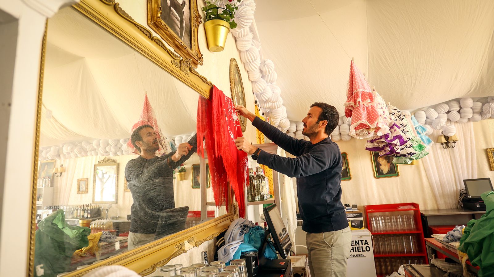 Imágenes de los preparativos para la Feria del Caballo 2024