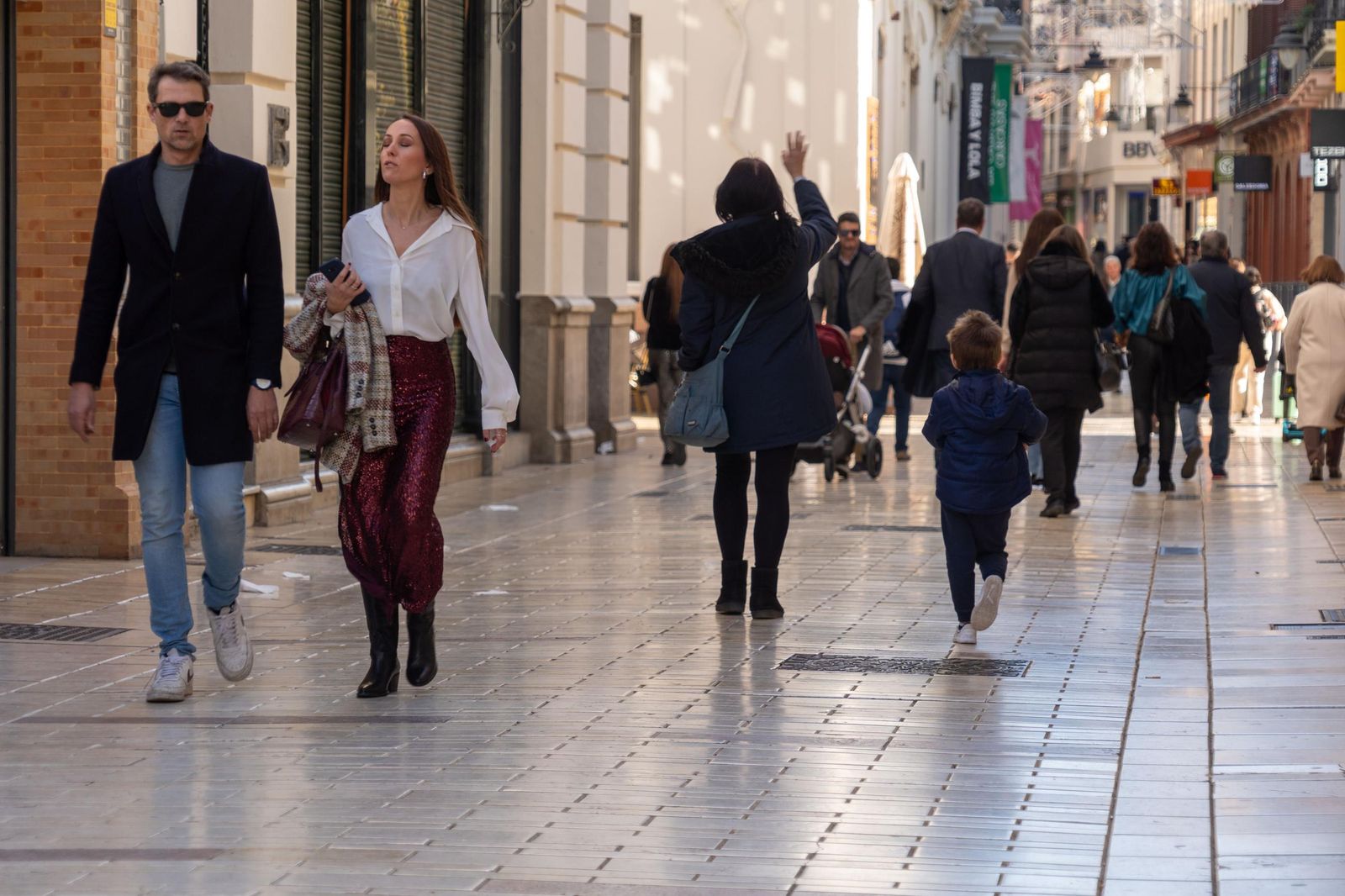Imágenes de la fiesta del 31 de diciembre en las calles de Huelva