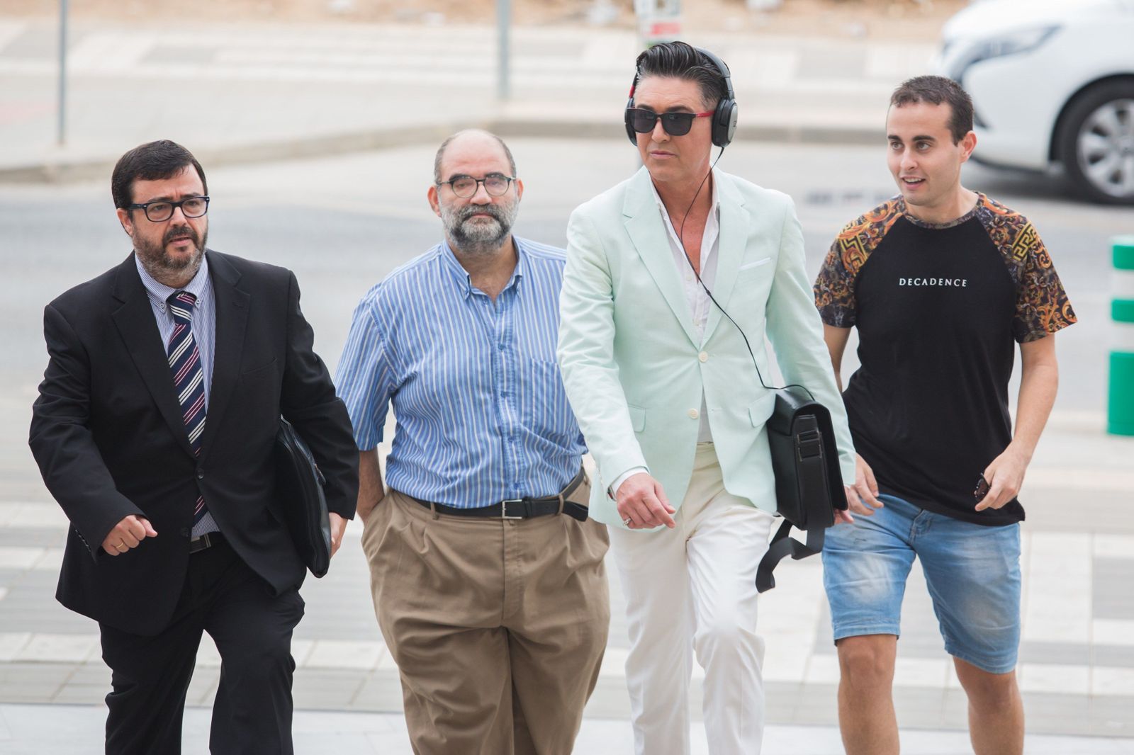 Ángel Garó, entrando a los juzgados