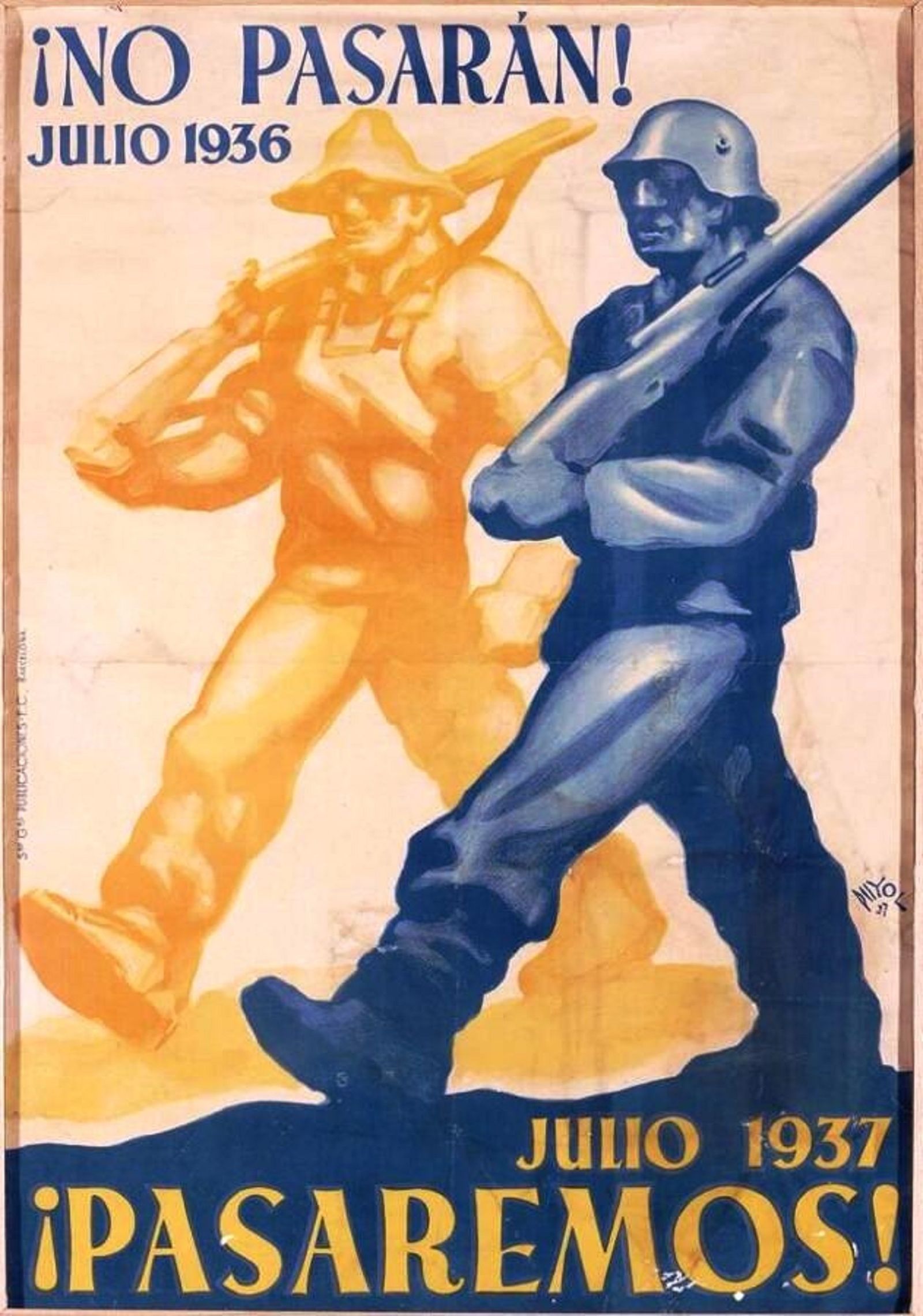 Cartel de "¡No pasarán!", de Ramón Puyol.