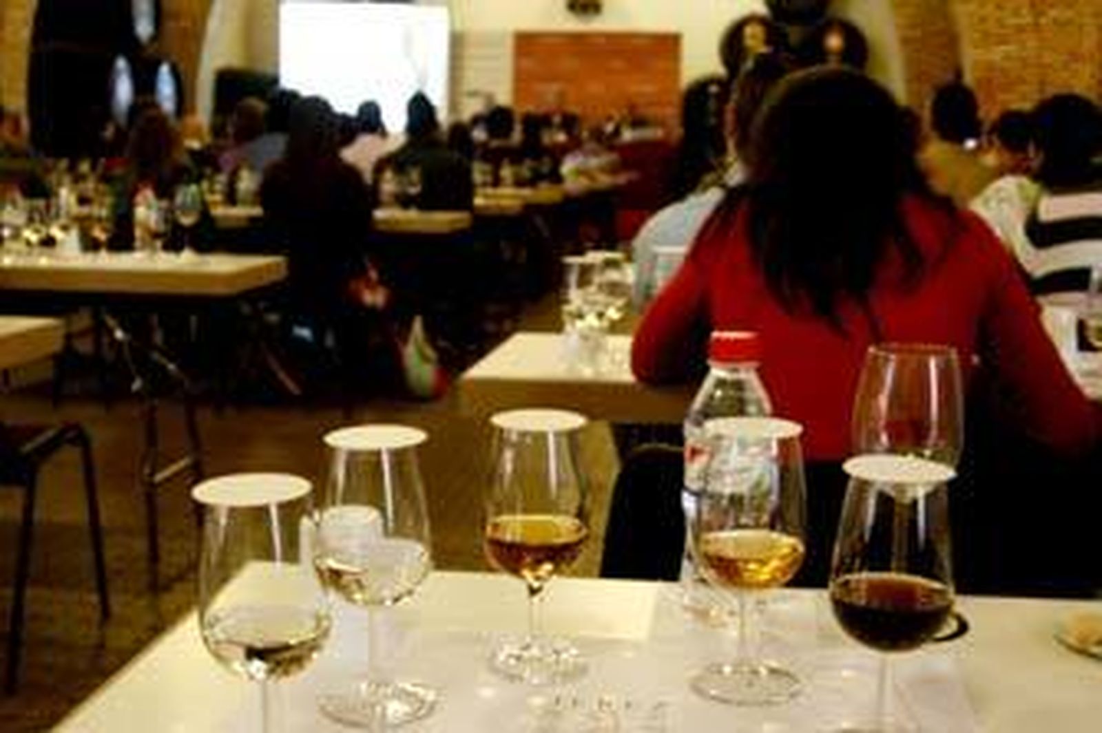 Una cata de vinos de Jerez.