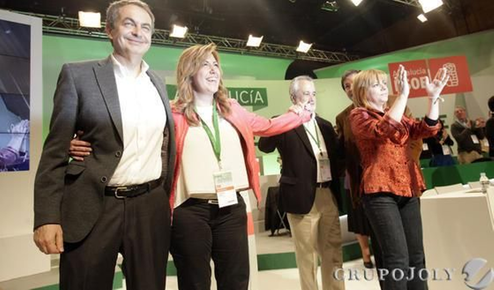 Zapatero, Susana Díaz, Griñán y Elena Valenciano.

Foto: L. Rivas