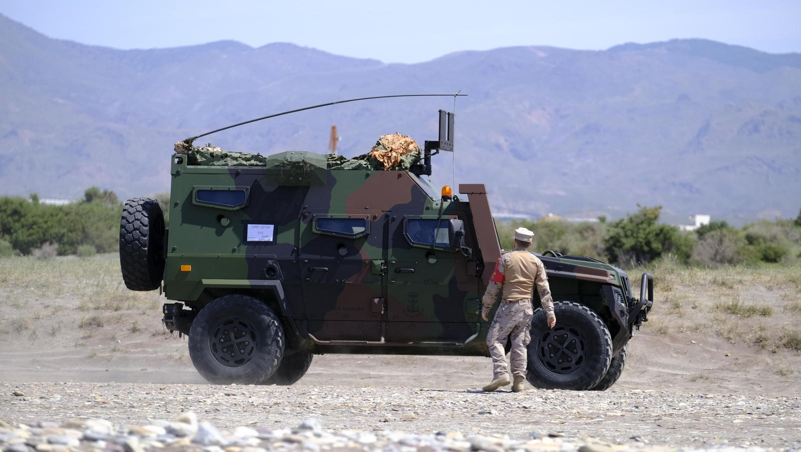 Desembarco de la Infantería de Marina en la Playa del Perdigal, en El Alquián-Almería