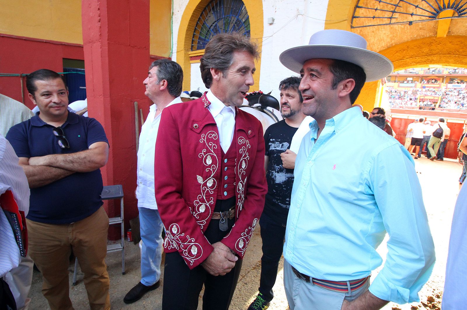 Imágenes de la corrida de rejones de Pablo Hermoso de Mendoza, Andrés Romero y Lea Vicens.