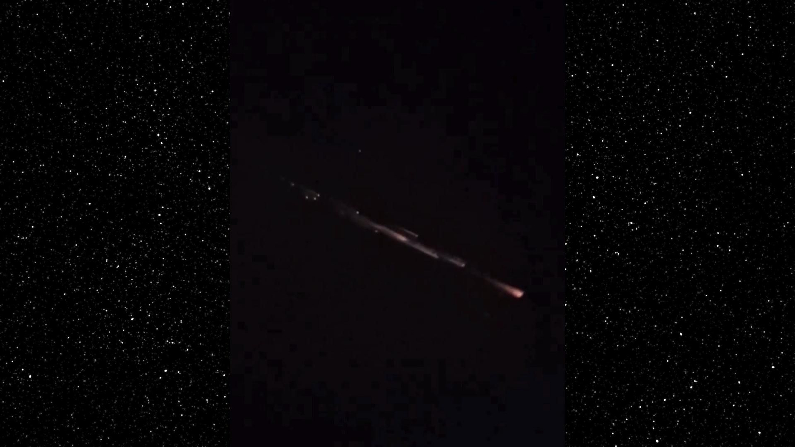 Bola de fuego que ha cruzado el cielo nocturno de Huelva este domingo