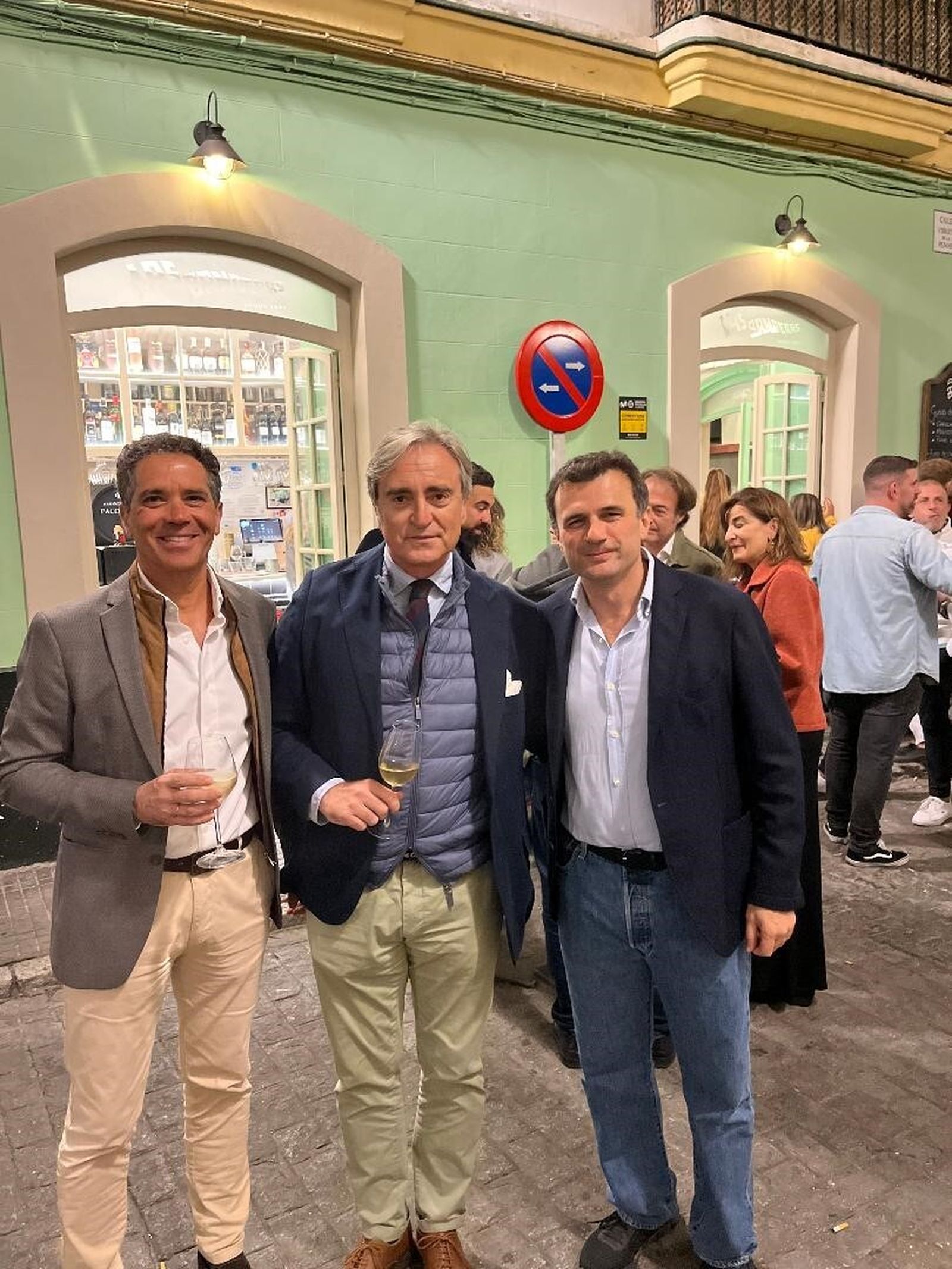 Rafa Lucero con el periodista Fernando Pérez.