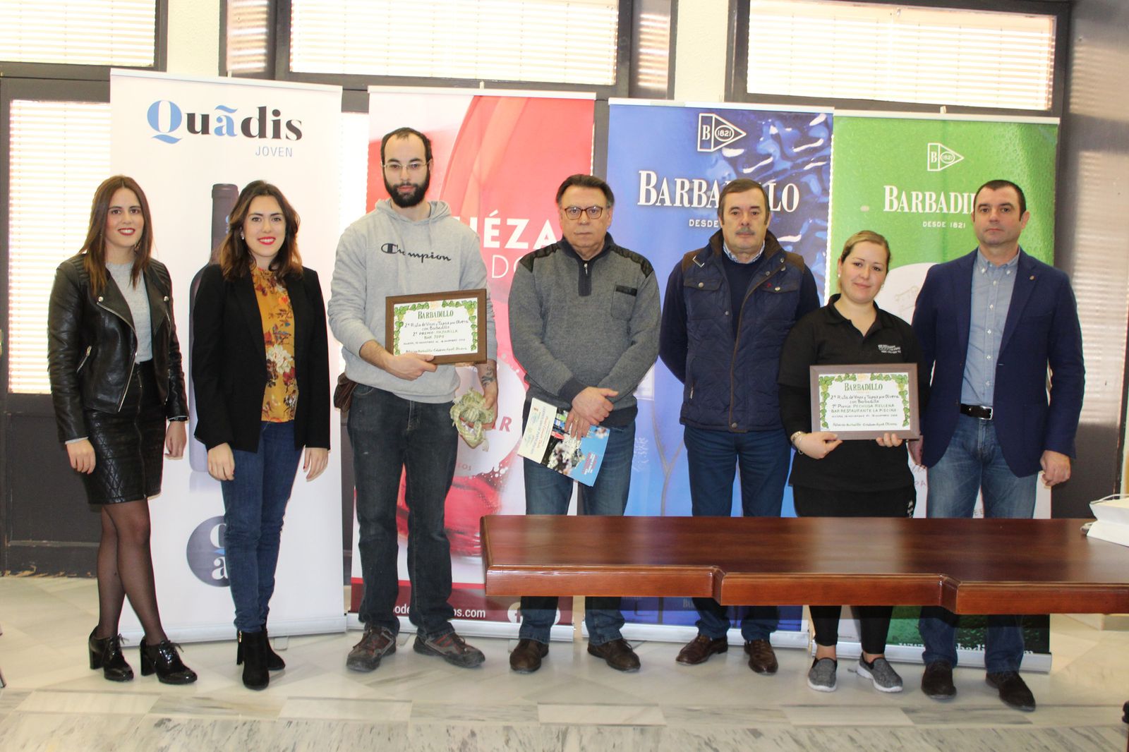 Algunos premiados en esta nueva iniciativa gastronómica.