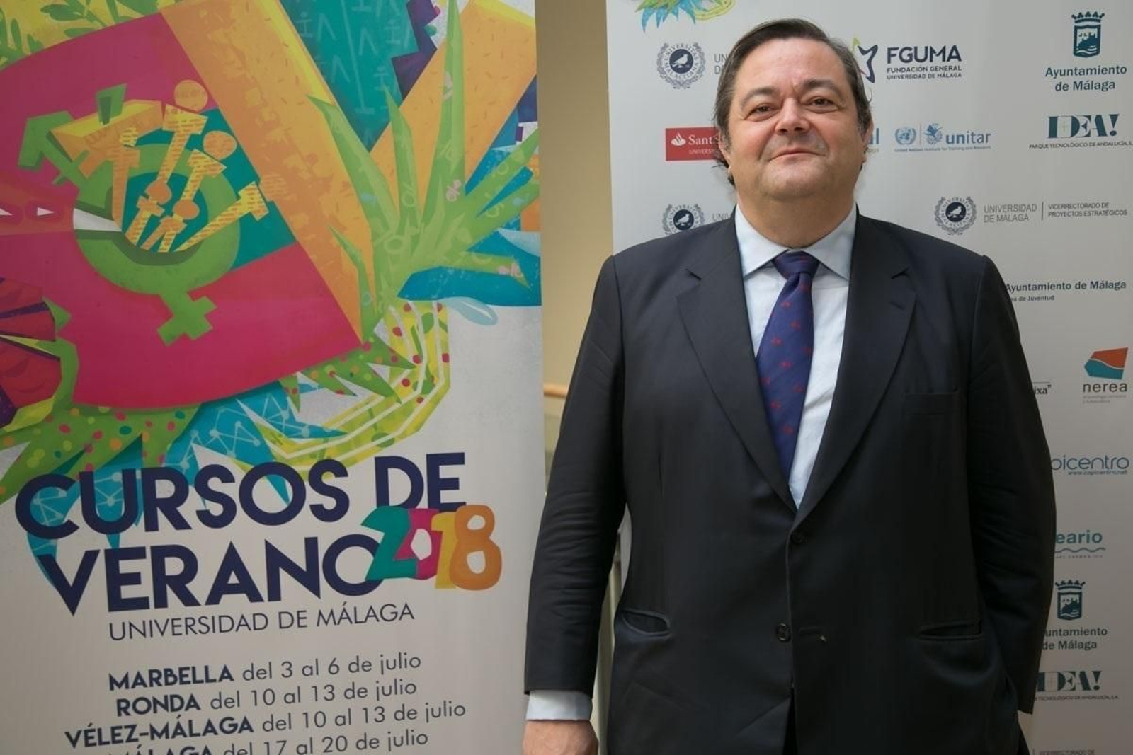 Javier García-Larrache, tras su participación en el curso.